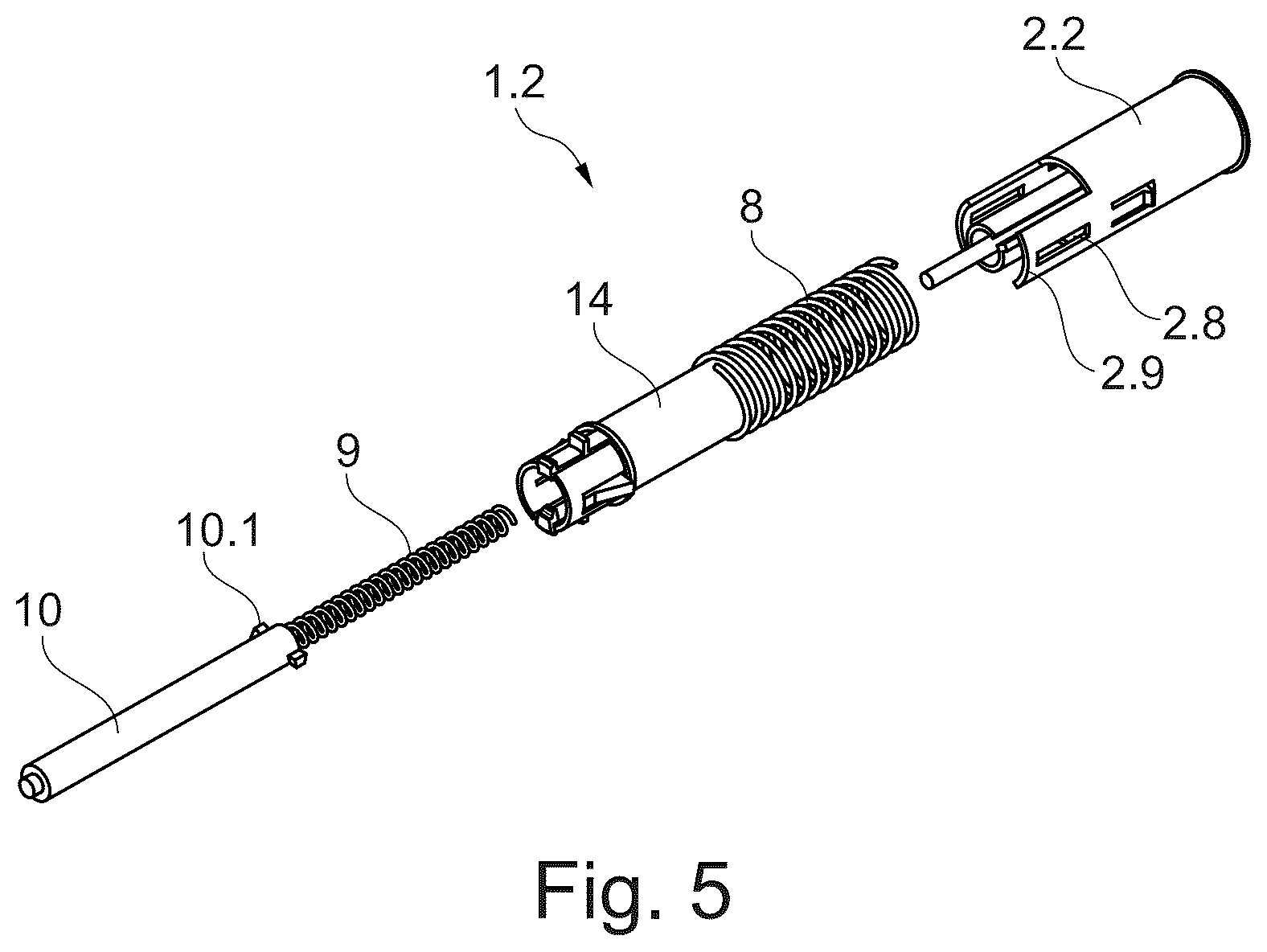 Patent US12303672 Figure 5 – Drug delivery device with feedback mechanism