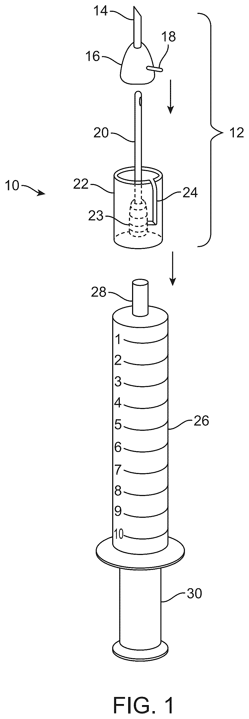 Patent US12303676 — Combined needle and cannula — Figure 1