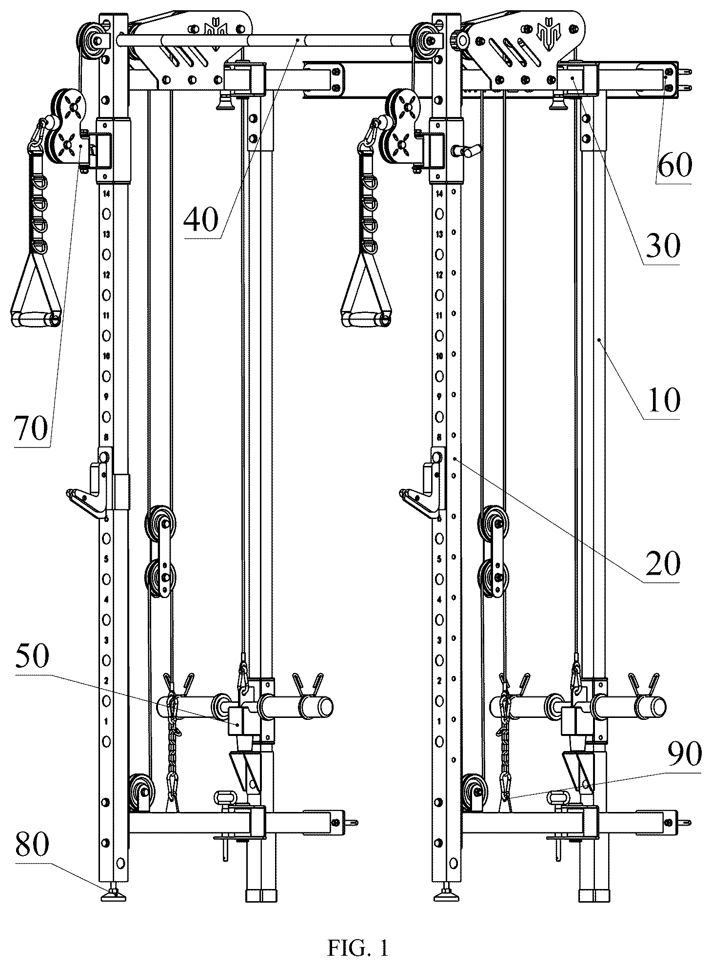 Patent US12303731 — Wall-mounted fly wall rack — Figure 1