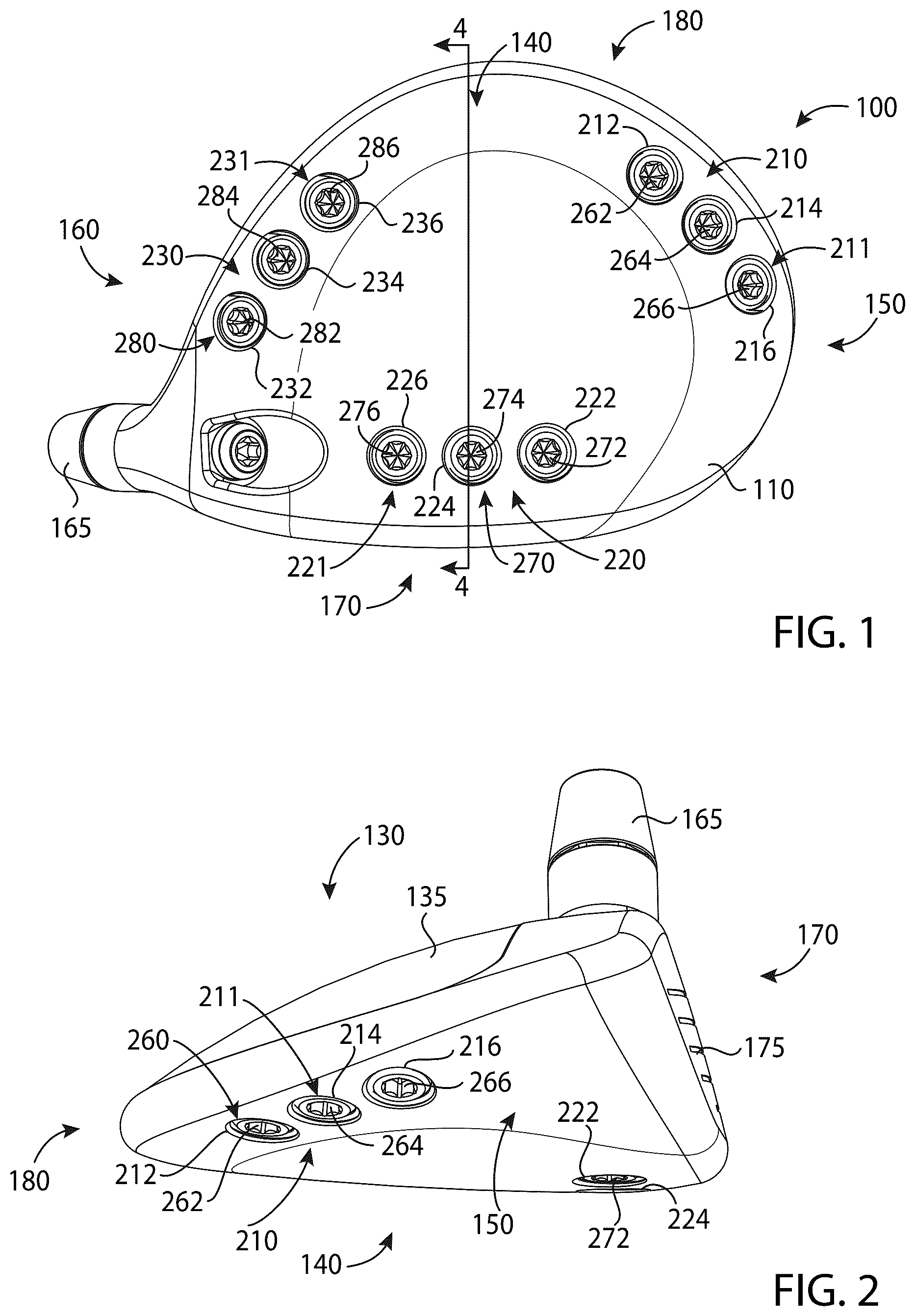 Patent US12303751 — Golf club heads and methods to manufacture golf club heads — Figure 1