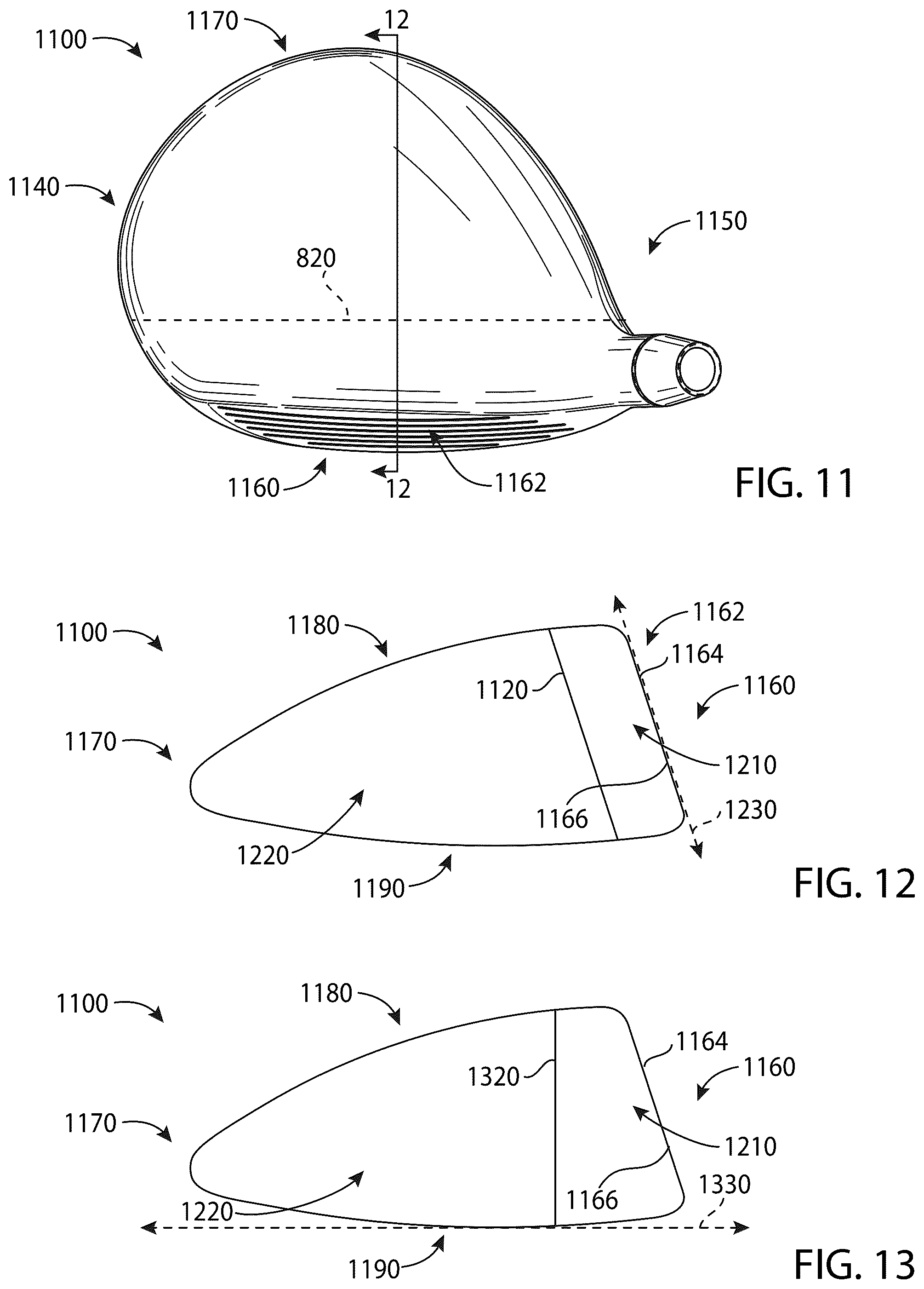 Patent US12303751 Figure 5 – Golf club heads and methods to manufacture golf club heads