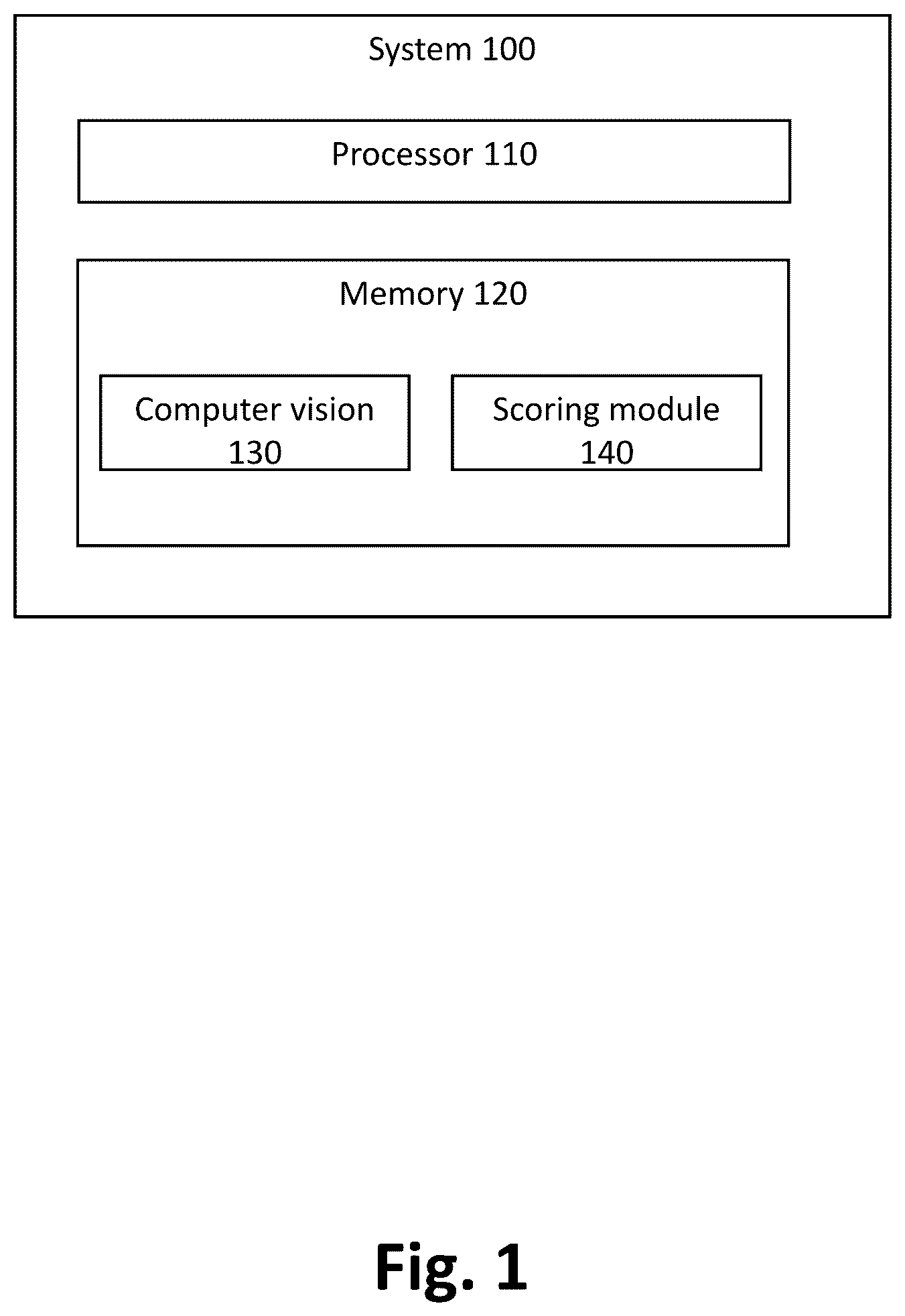 Patent US12303764 — System and method for sports scoring — Figure 1
