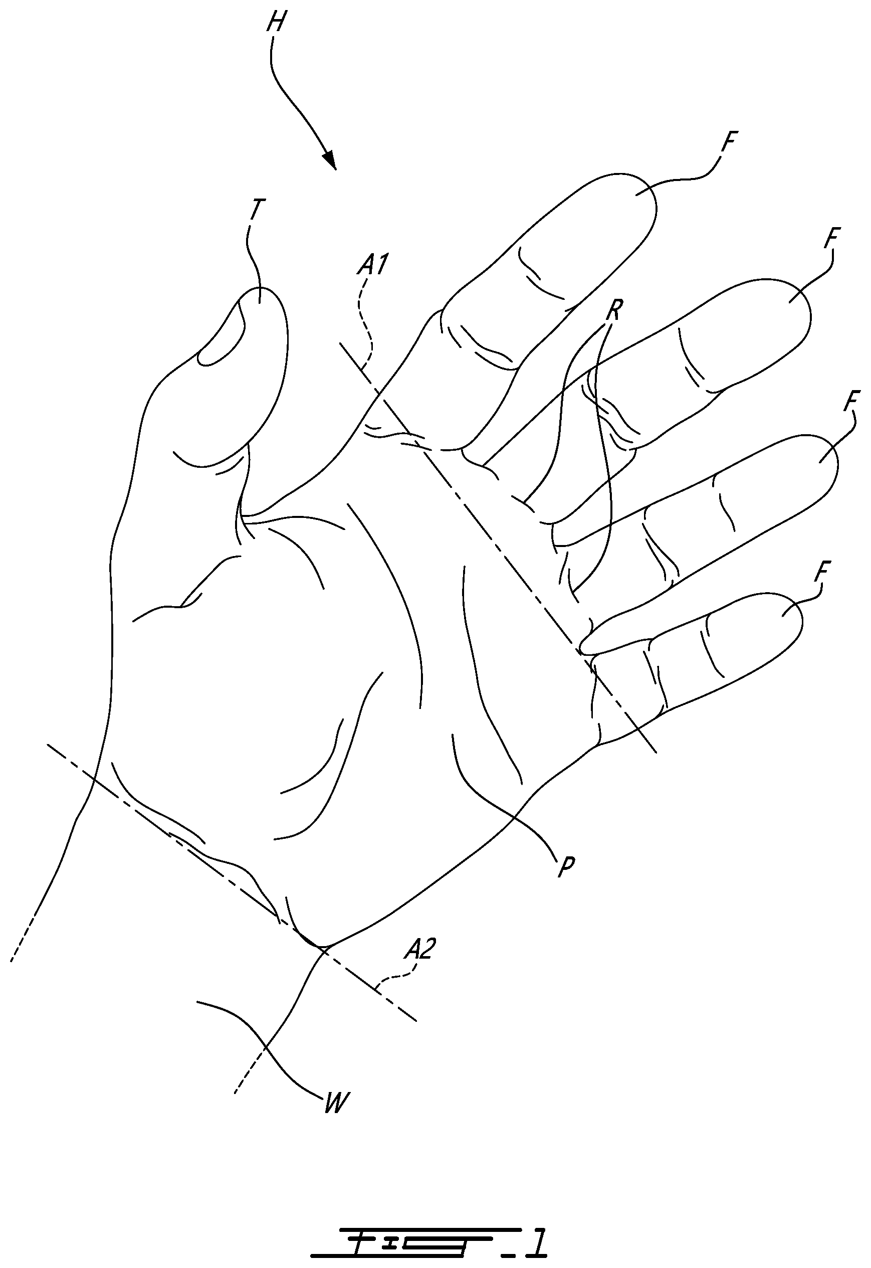 Patent US12303769 — Hockey goaltender glove — Figure 1
