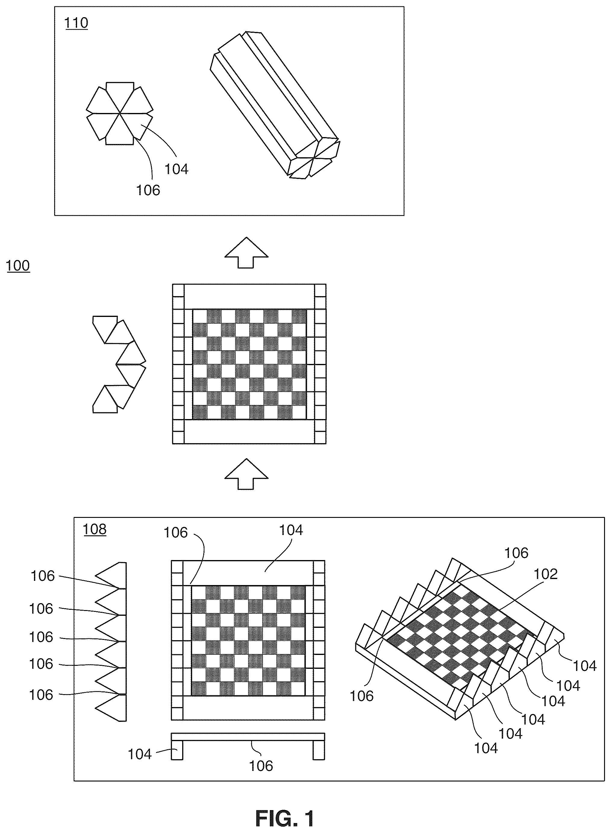 Patent US12303796 — Portable game board — Figure 1