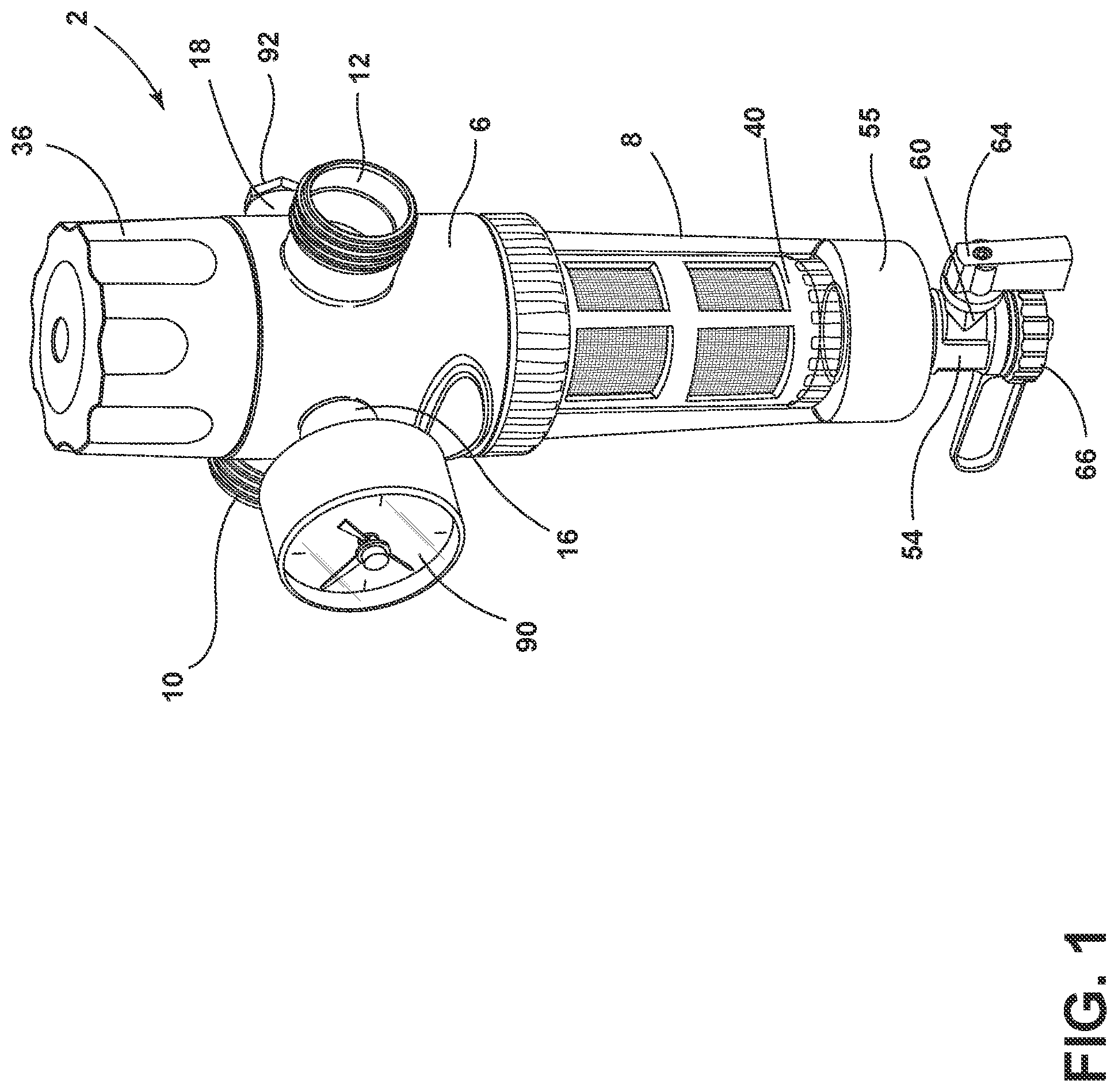 Patent US12303811 — Water sediment filter assembly — Figure 1