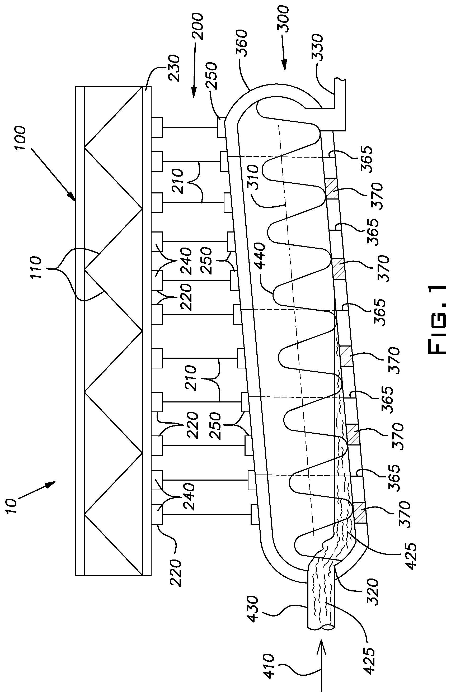 Patent US12303858 — Vessel support system — Figure 1