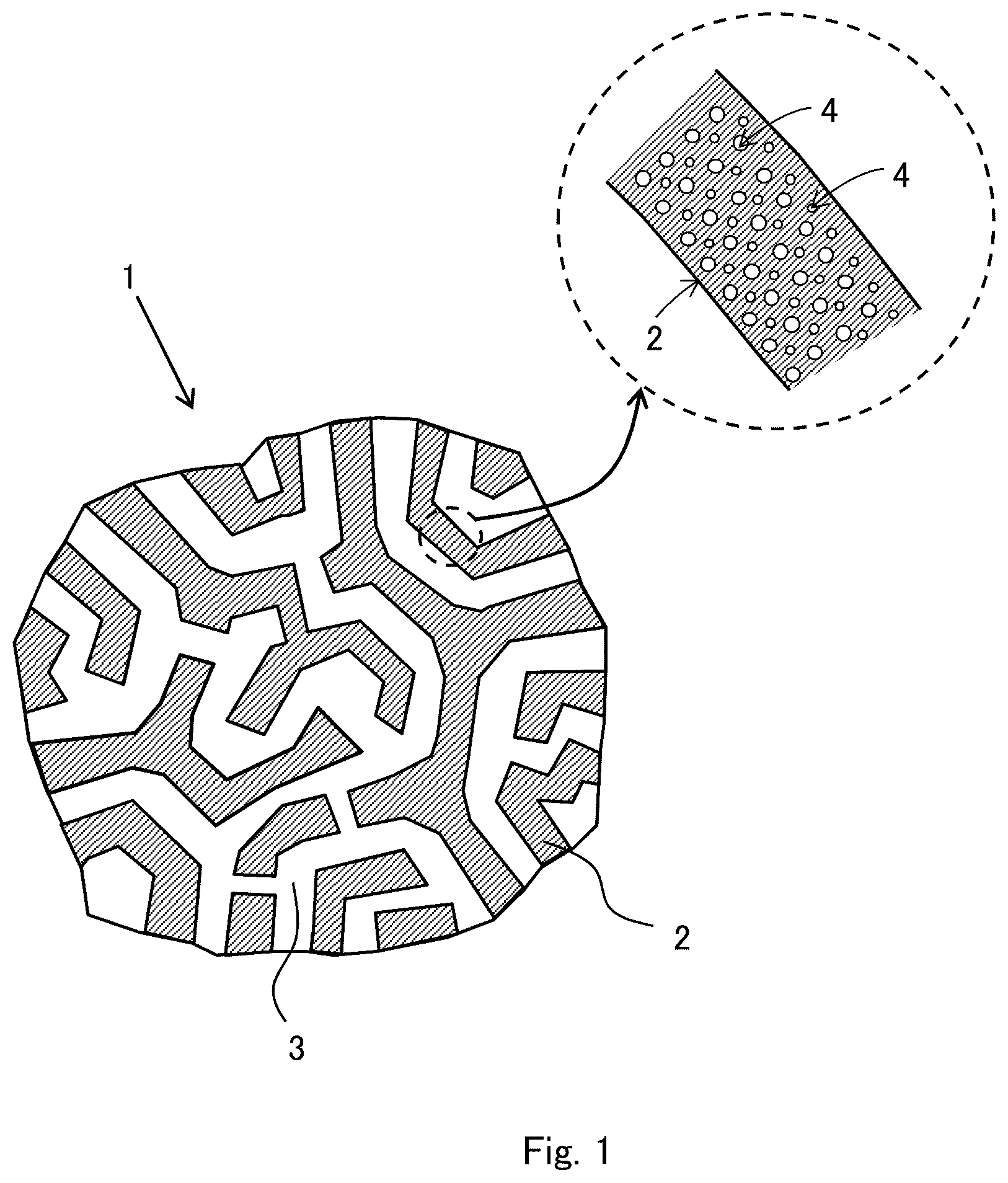 Patent US12303868 — Reaction method for reacting reaction object with liquid containing the reaction object being in contact with granular porous body — Figure 1