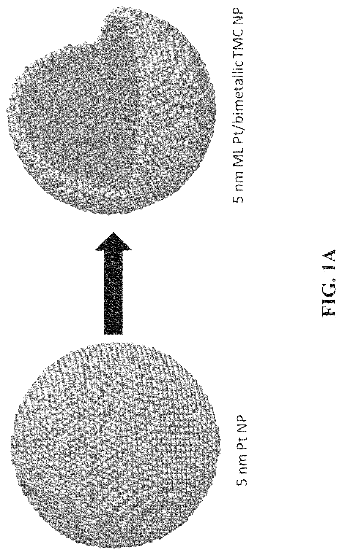 Patent US12303875 — Noble metal monolayer shell coatings on transition metal ceramic nanoparticle cores — Figure 1