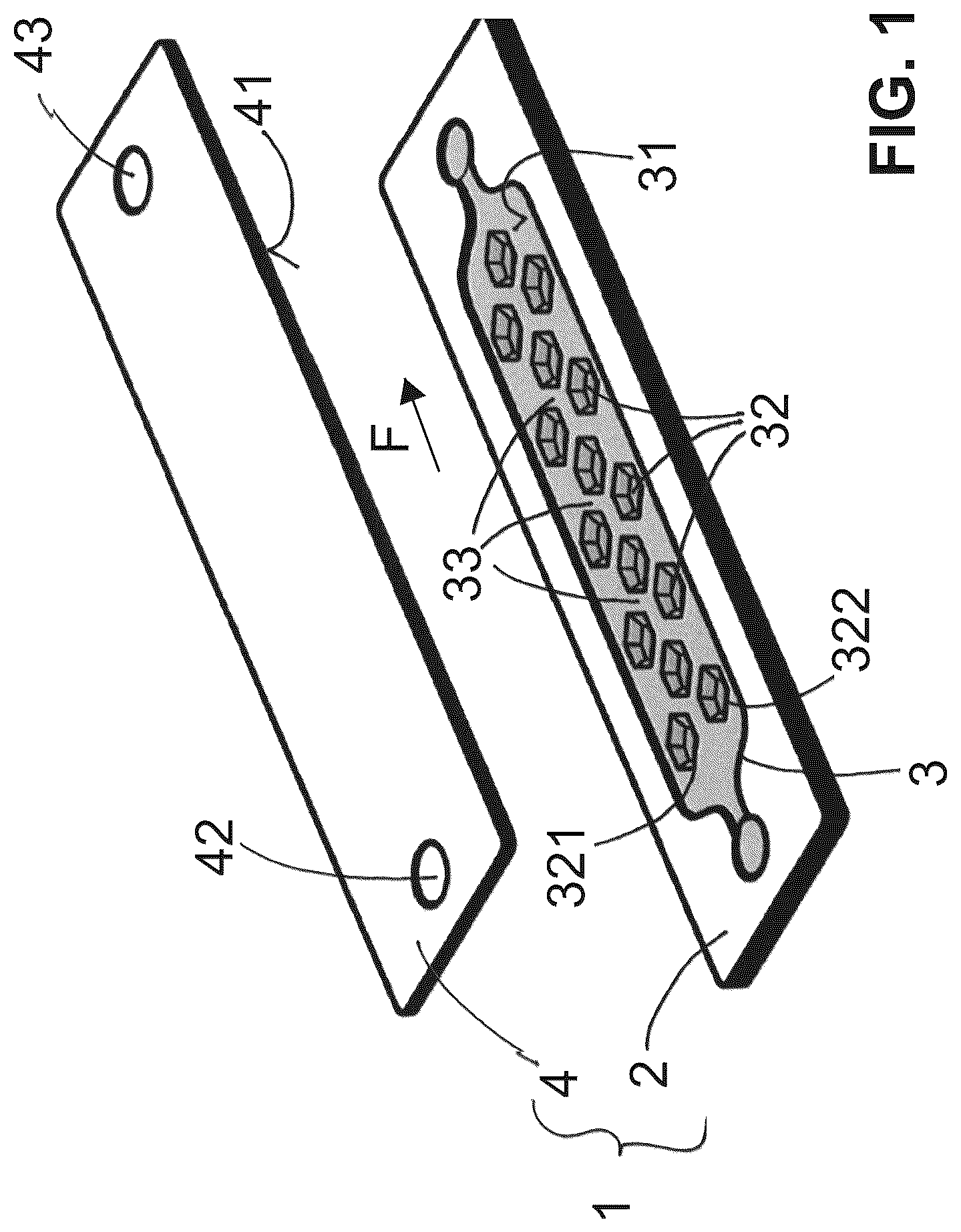 Patent US12303889 — Microfluidic device — Figure 1