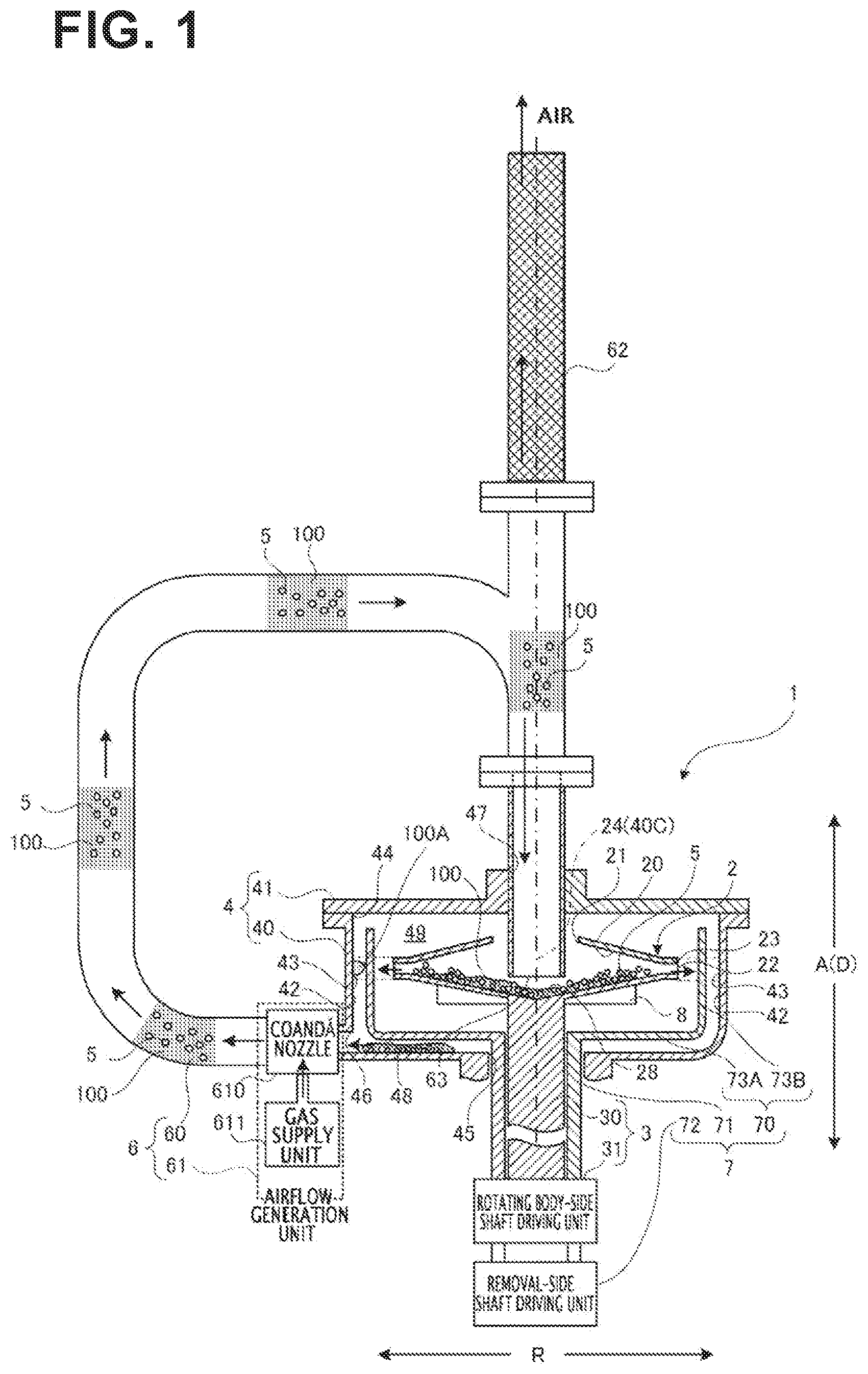 Patent US12303906 — Grinding apparatus — Figure 1