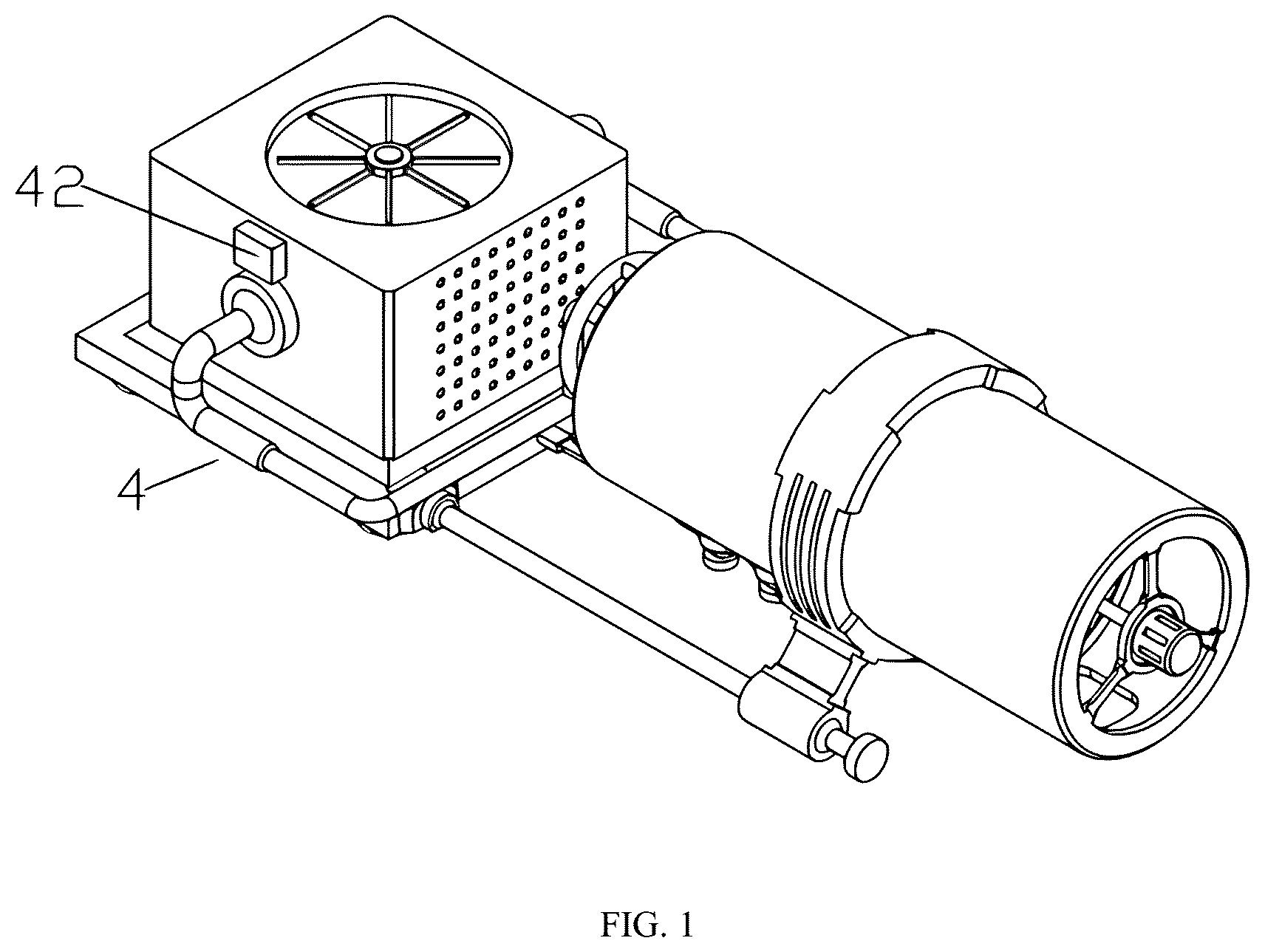 Patent US12303908 — Grinding and crushing machine for magnesium powder production — Figure 1