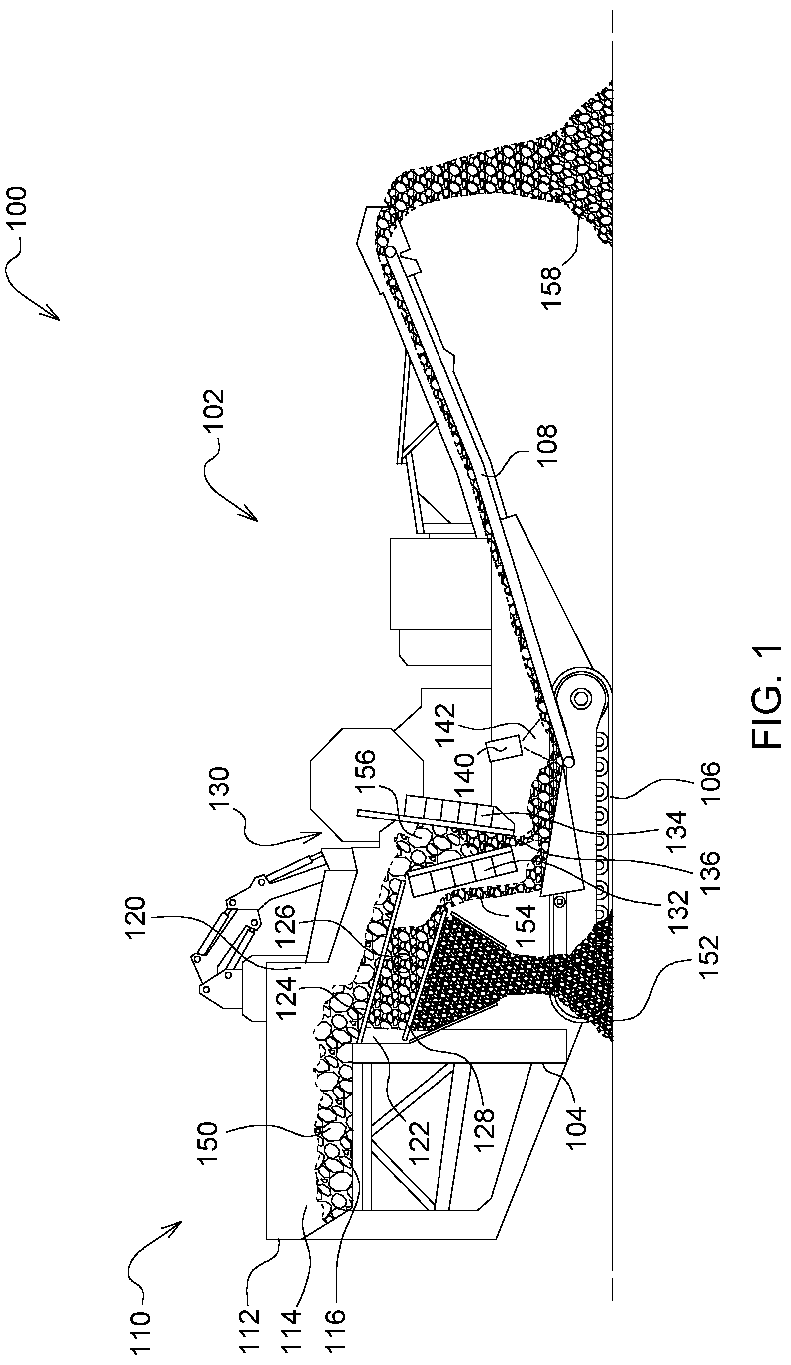 Patent US12303909 — Quality monitoring and controls for a comminution system using imaging of material in a discharge stage — Figure 1