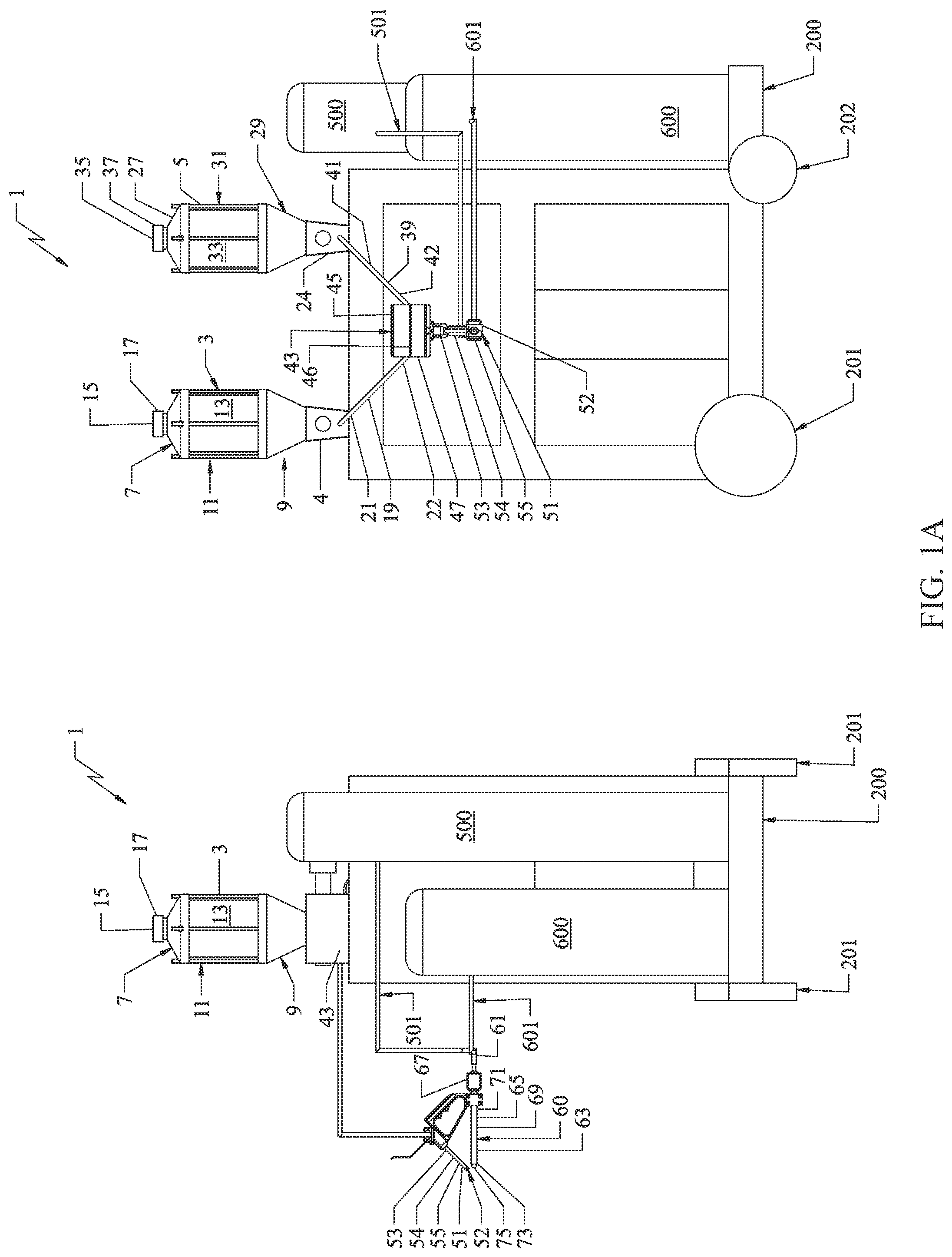 Patent US12303926 — Multi-component electro-mechanical flame spray deposition system — Figure 1