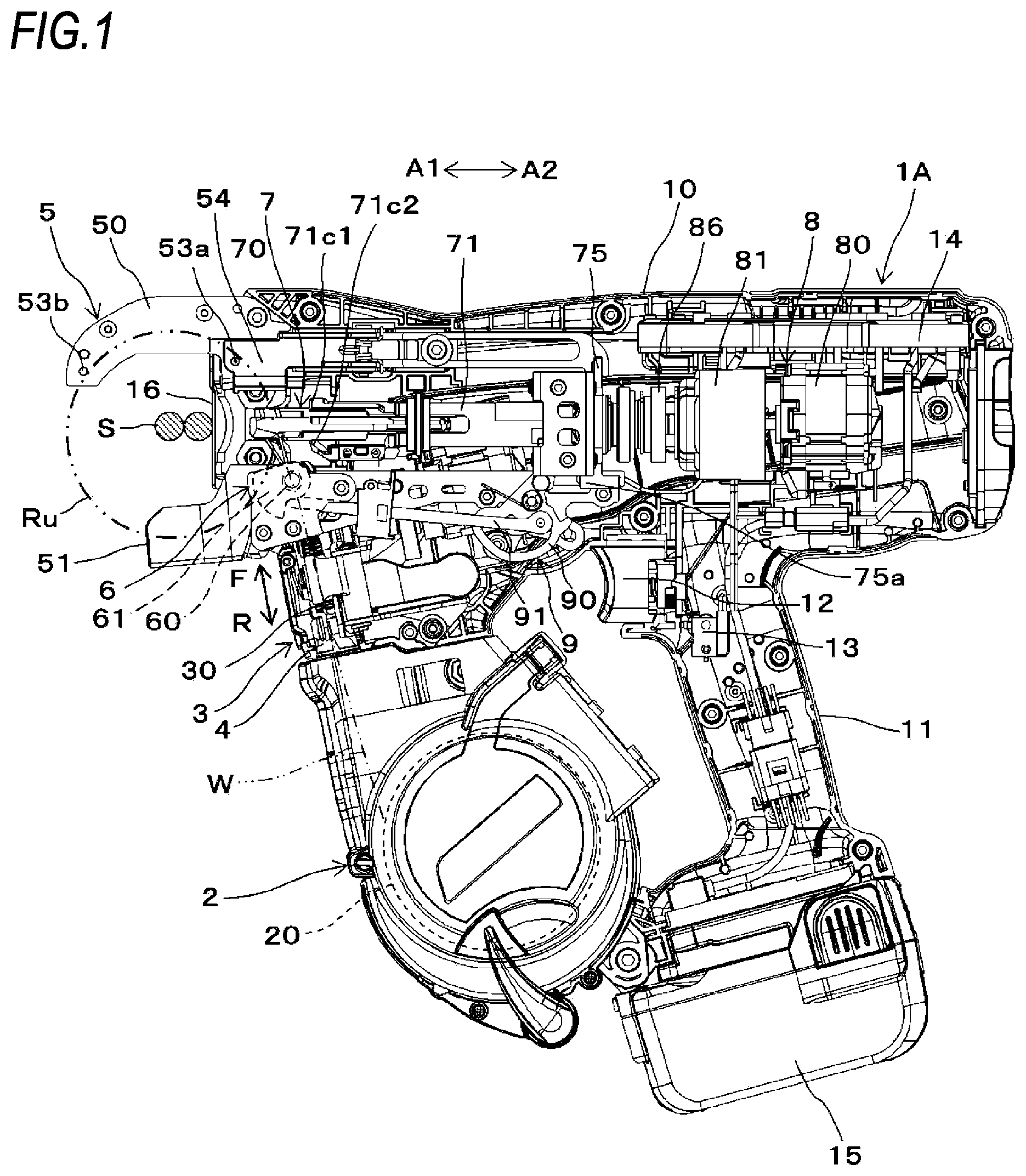 Patent US12303964 — Binding machine — Figure 1