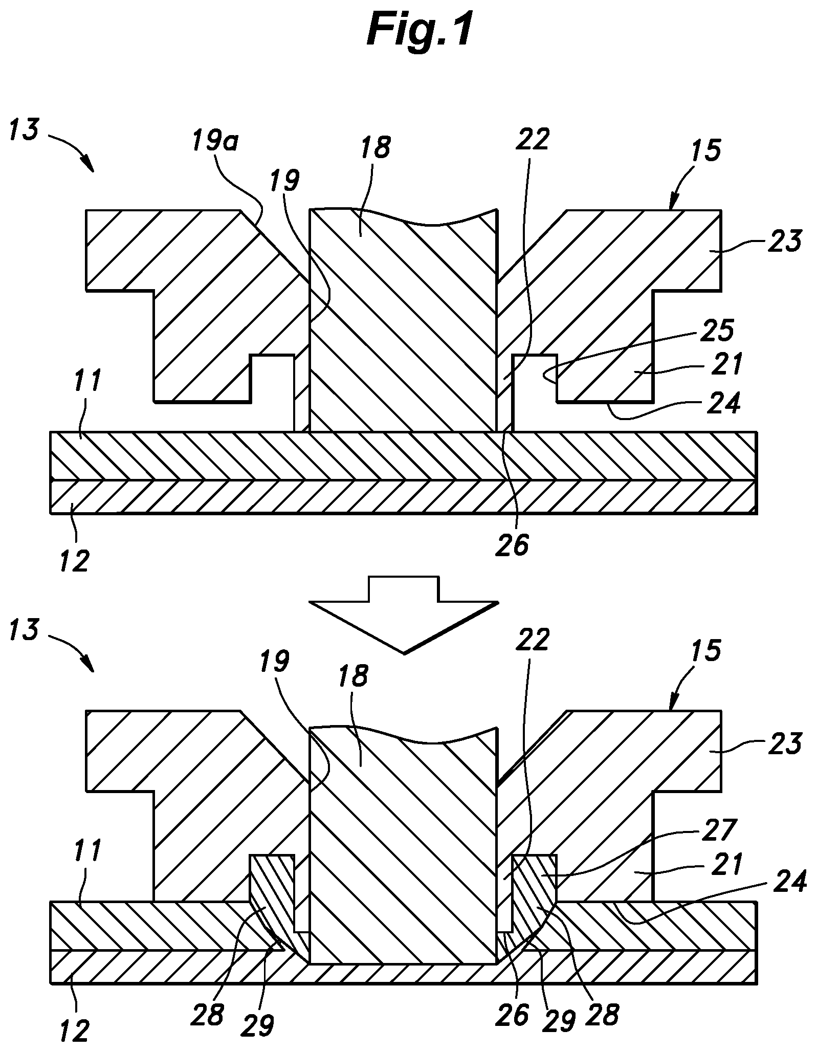 Patent US12303996 — Welded structure and friction stir welding device — Figure 1