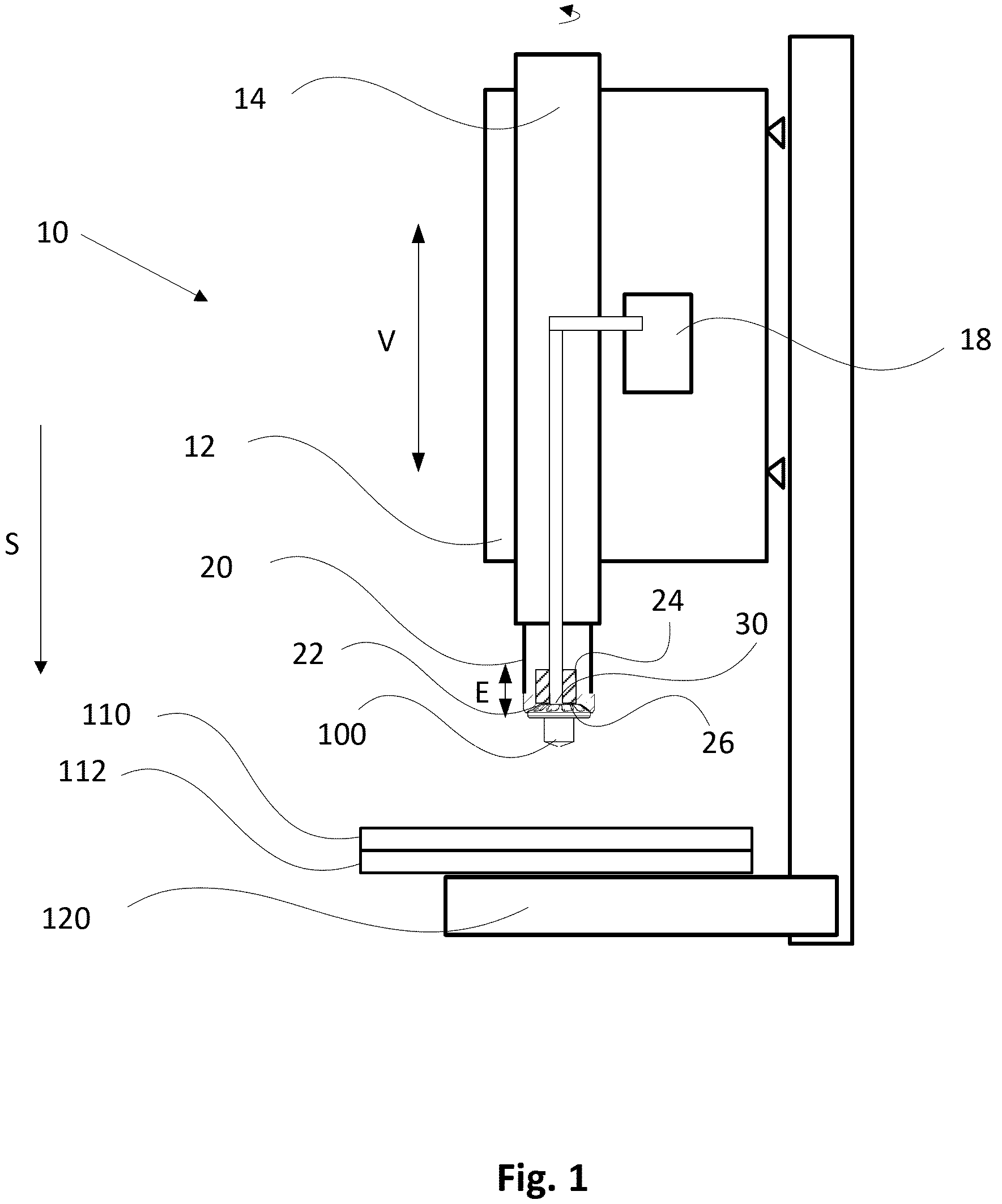 Patent US12303997 — Device for setting a connecting element — Figure 1