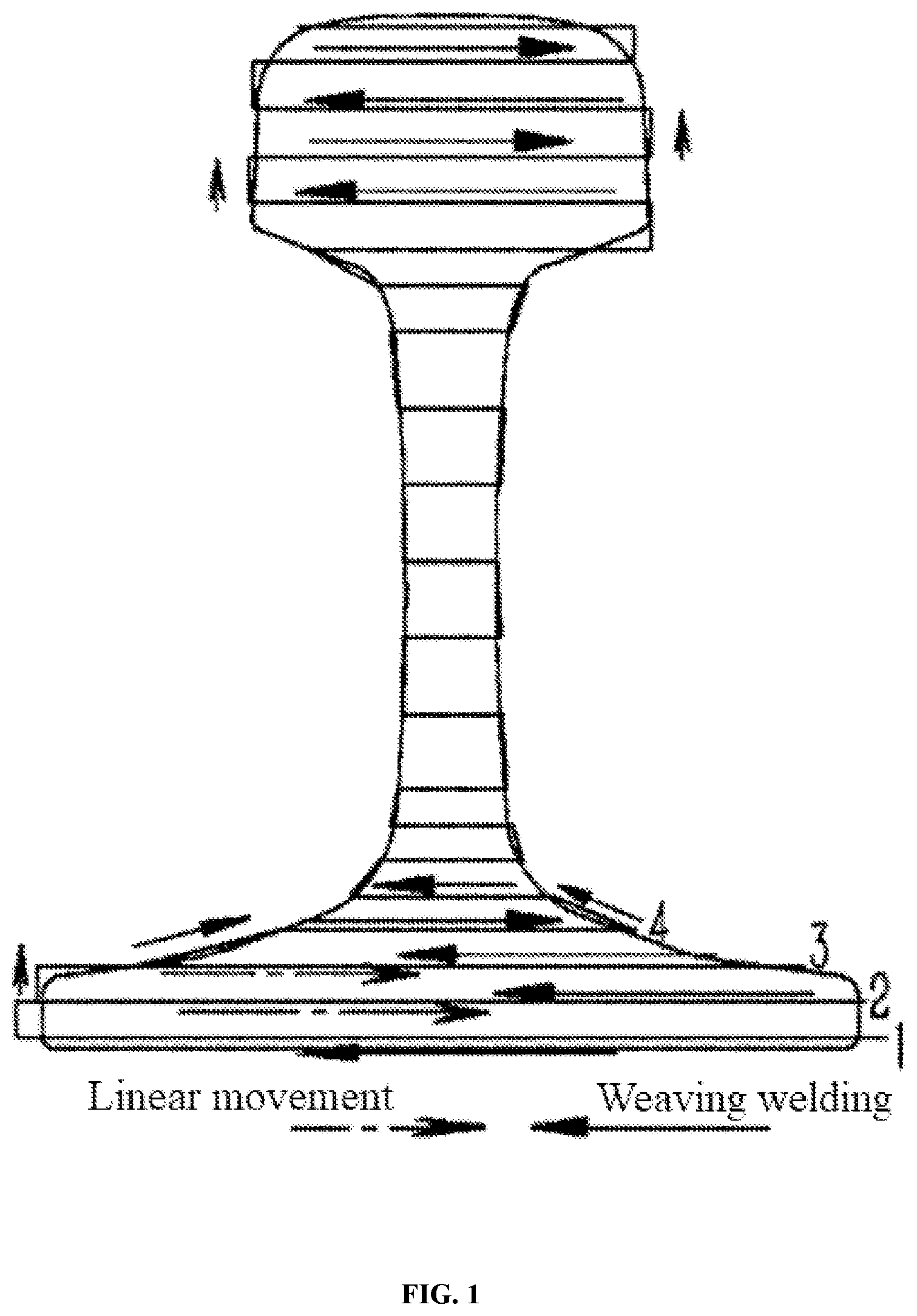 Patent US12304011 — Rail welding method and device — Figure 1