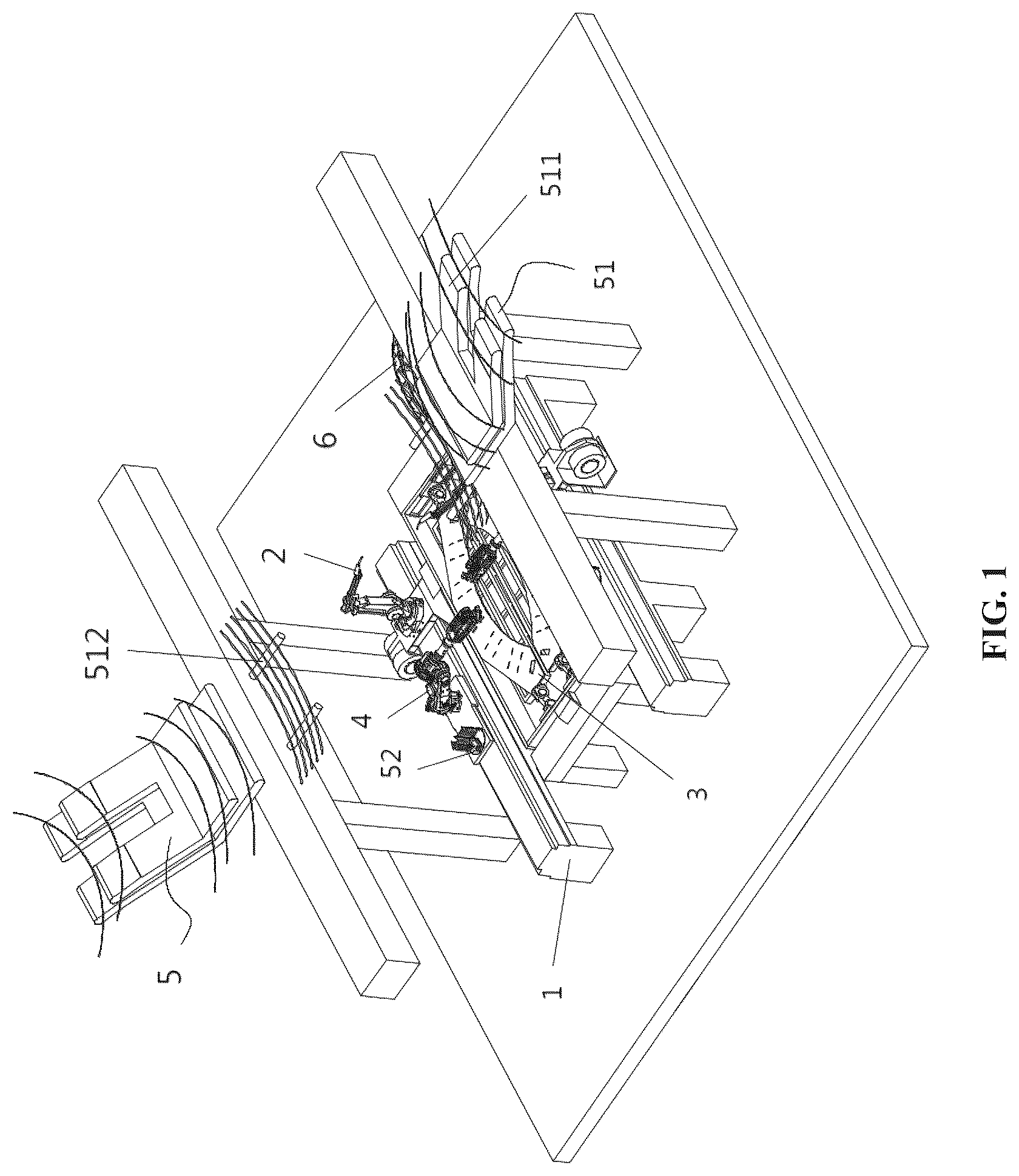 Patent US12304014 — Automatic welding production line for large complex workpiece and production method — Figure 1