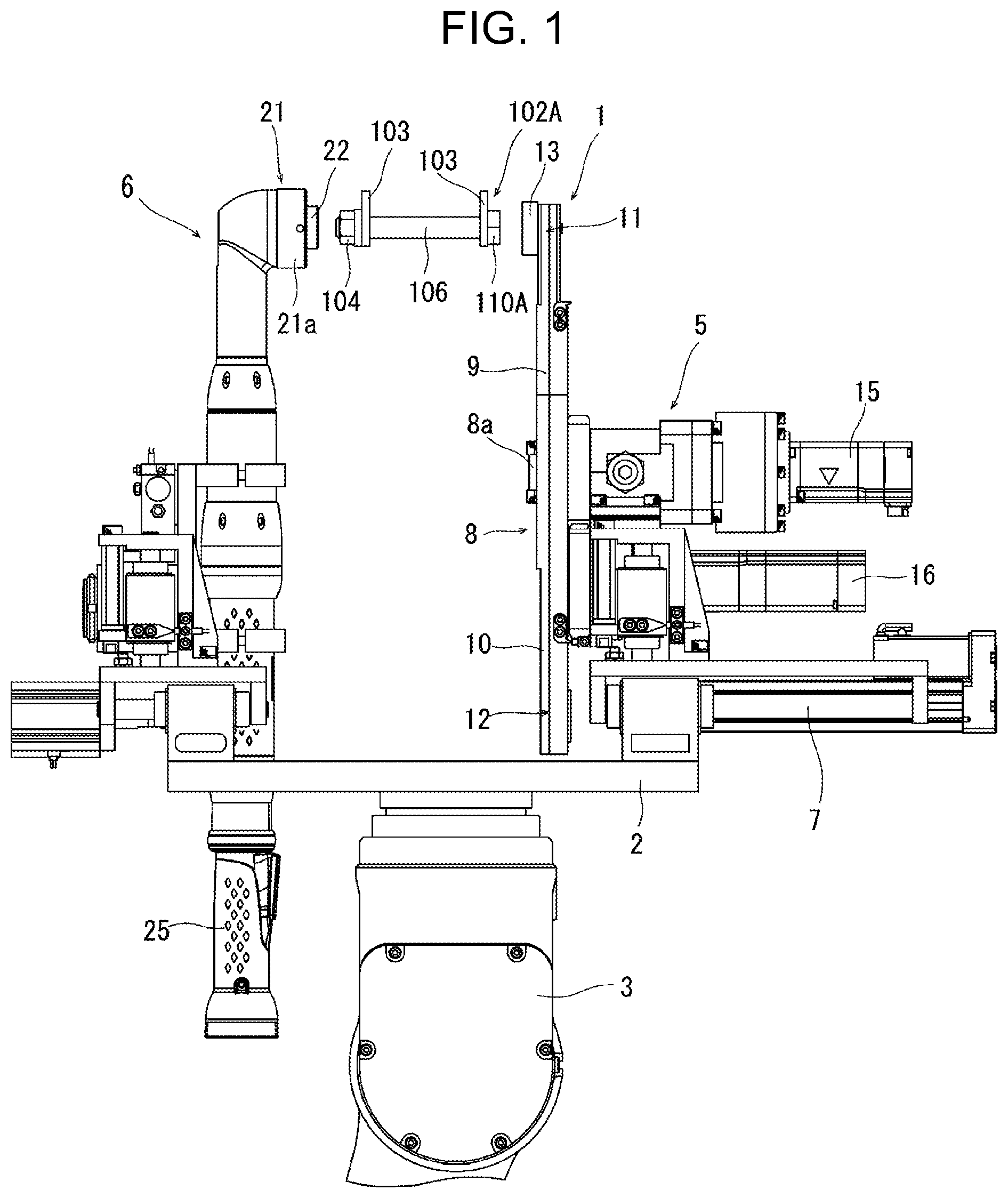 Patent US12304017 — Wheel alignment adjusting device — Figure 1