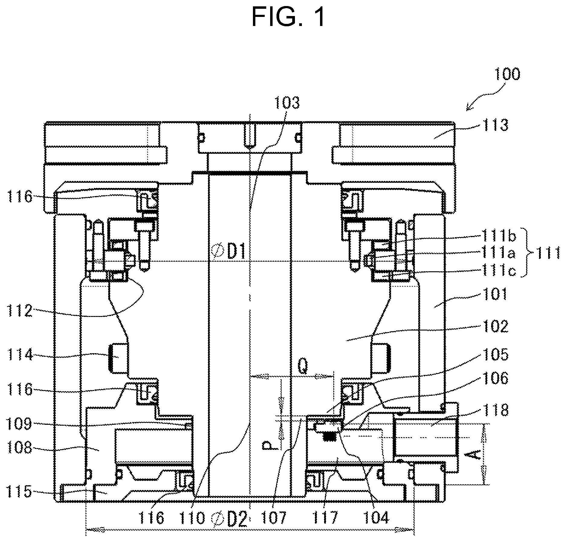 Patent US12304020 — Rotational positioning device — Figure 1