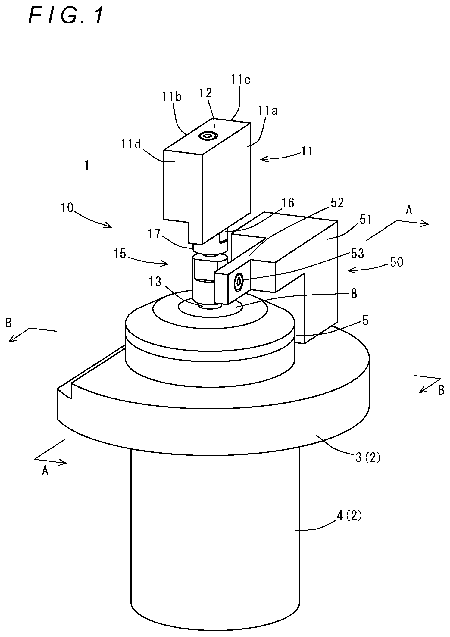 Patent US12304022 — Touching detection device — Figure 1