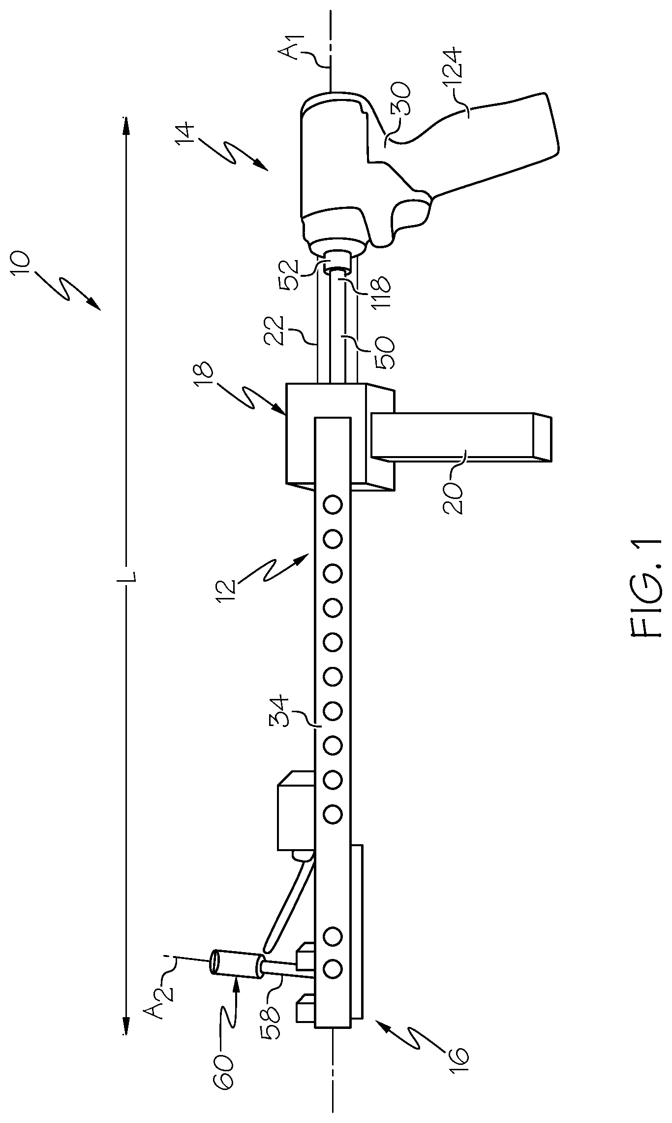 Patent US12304023 Figure 1 – Offset-angle extension devices for rotating power tools