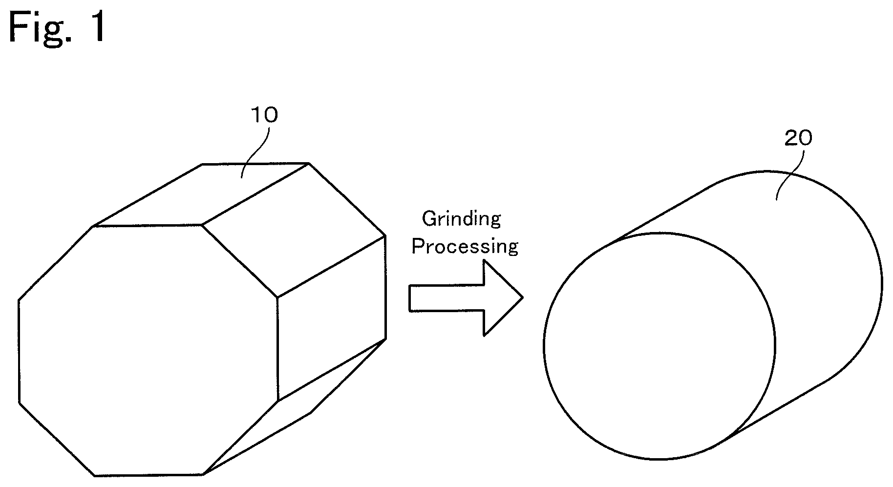 Patent US12304030 — Method of manufacturing ground product and cup grinding stone — Figure 1