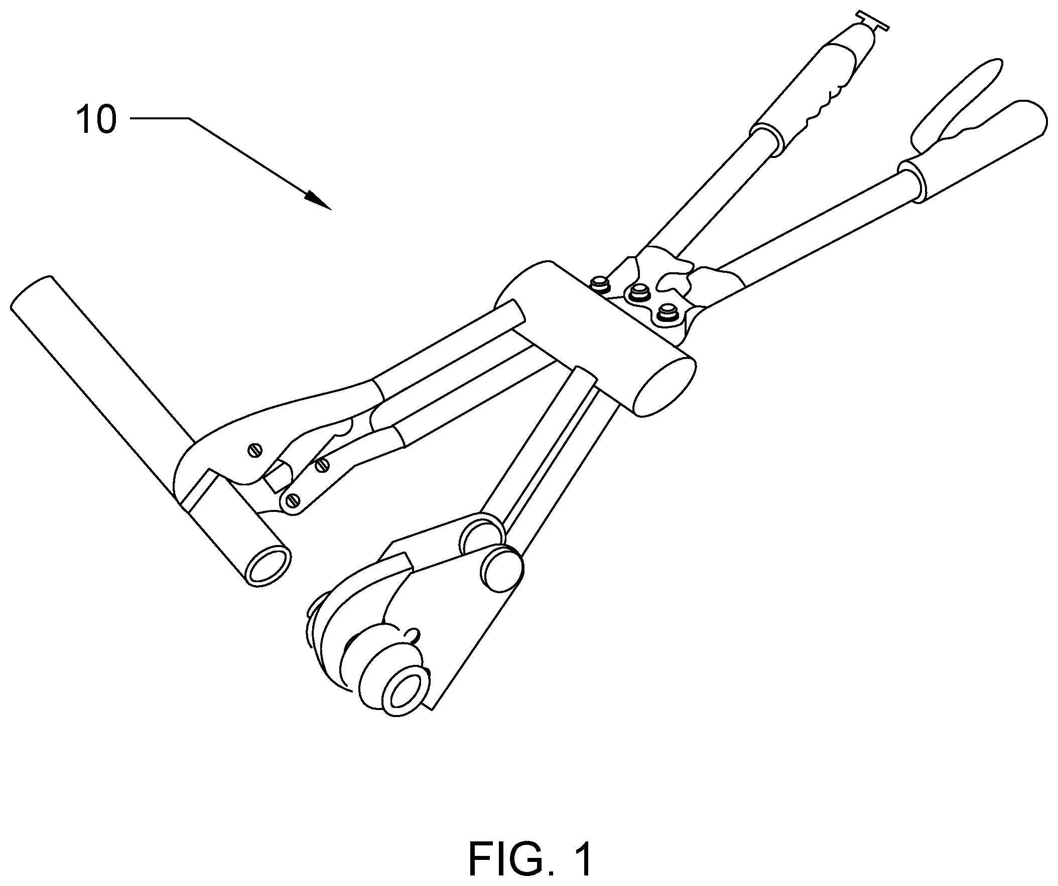 Patent US12304040 — Press to fit pipe connector tool — Figure 1