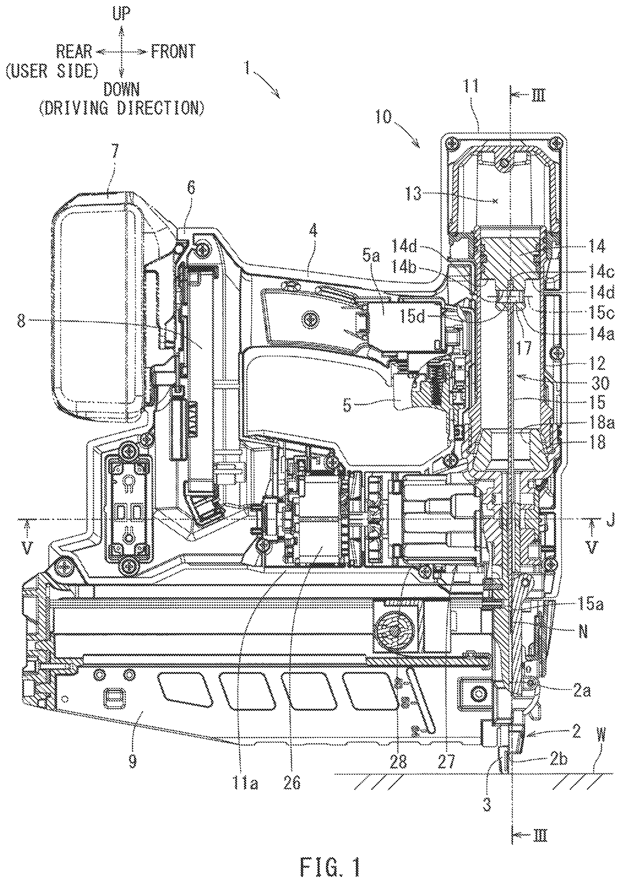 Patent US12304044 — Driving tool — Figure 1