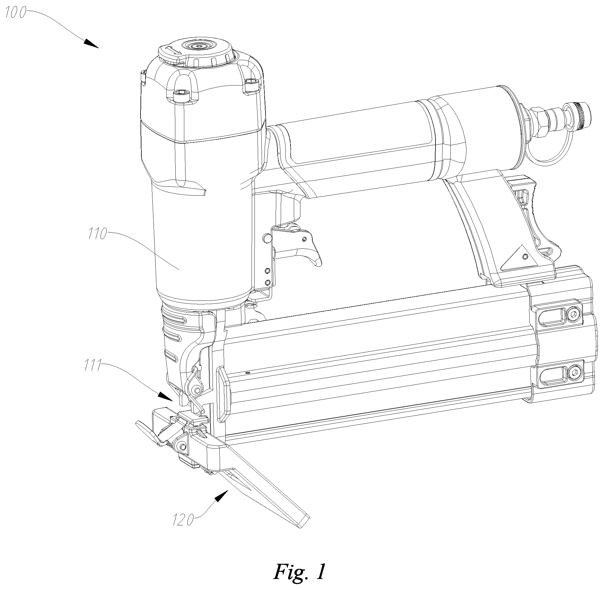 Patent US12304046 — Nailing device — Figure 1