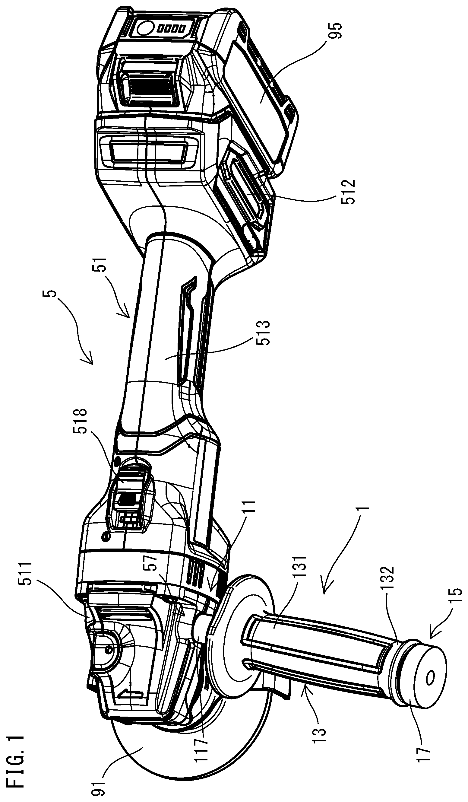 Patent US12304048 — Handle for use with power tool — Figure 1