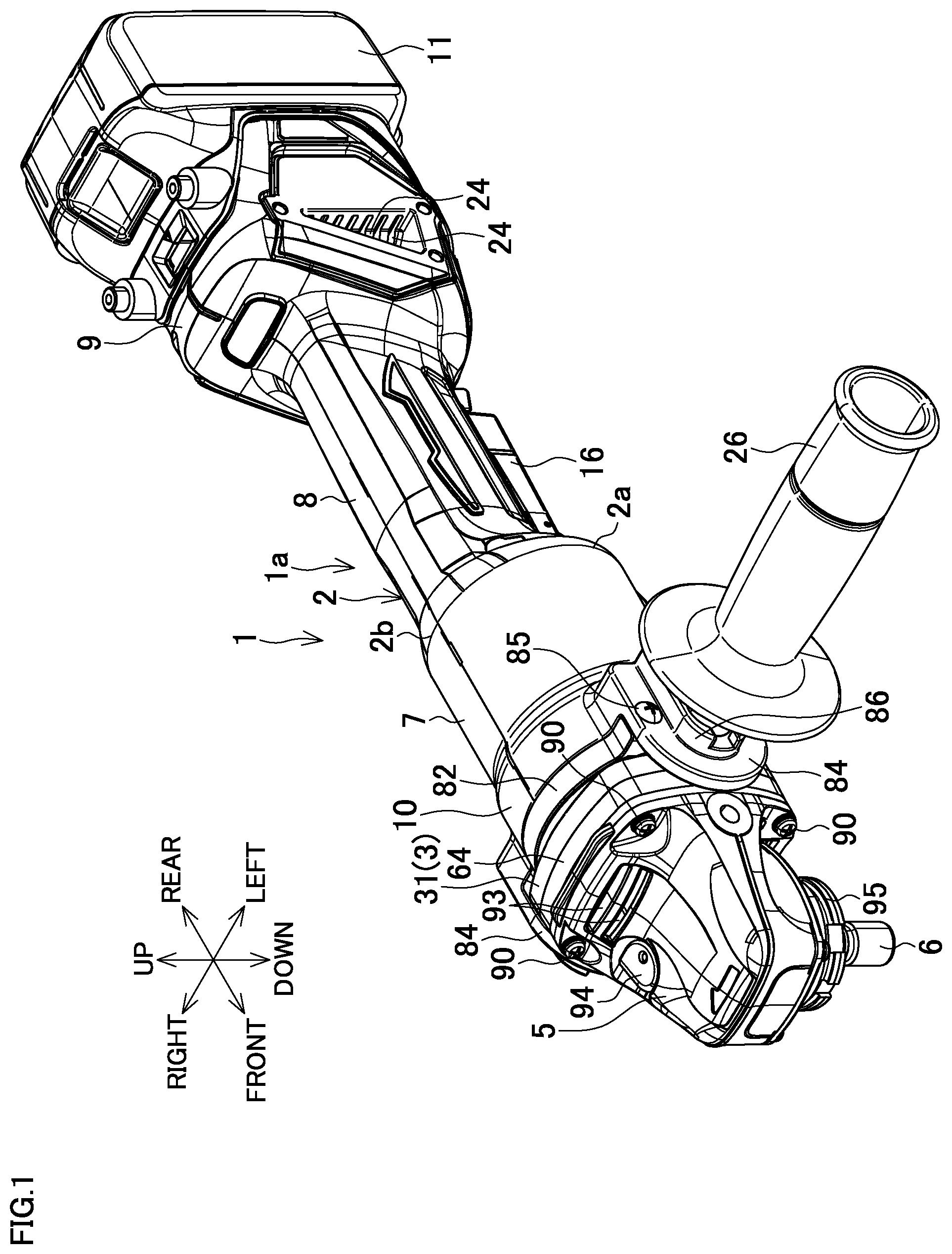 Patent US12304052 — Electric power tool — Figure 1