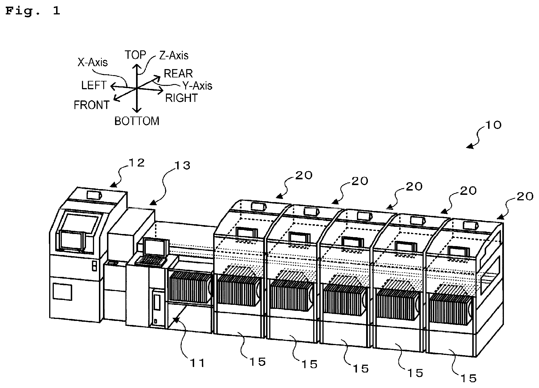 Patent US12304060 — Nozzle replacement table unit — Figure 1