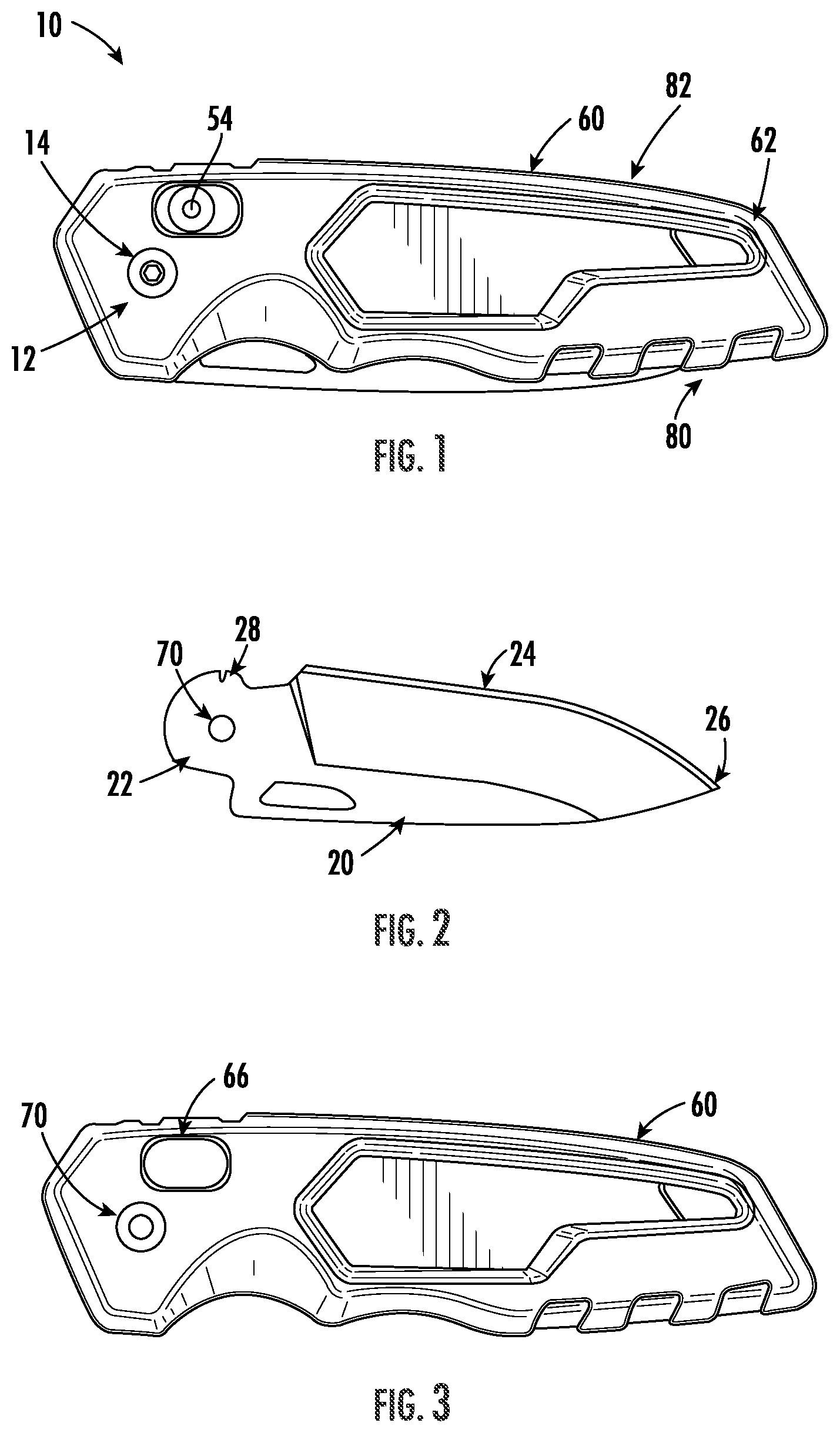 Patent US12304092 — Folding knife safety mechanism — Figure 1
