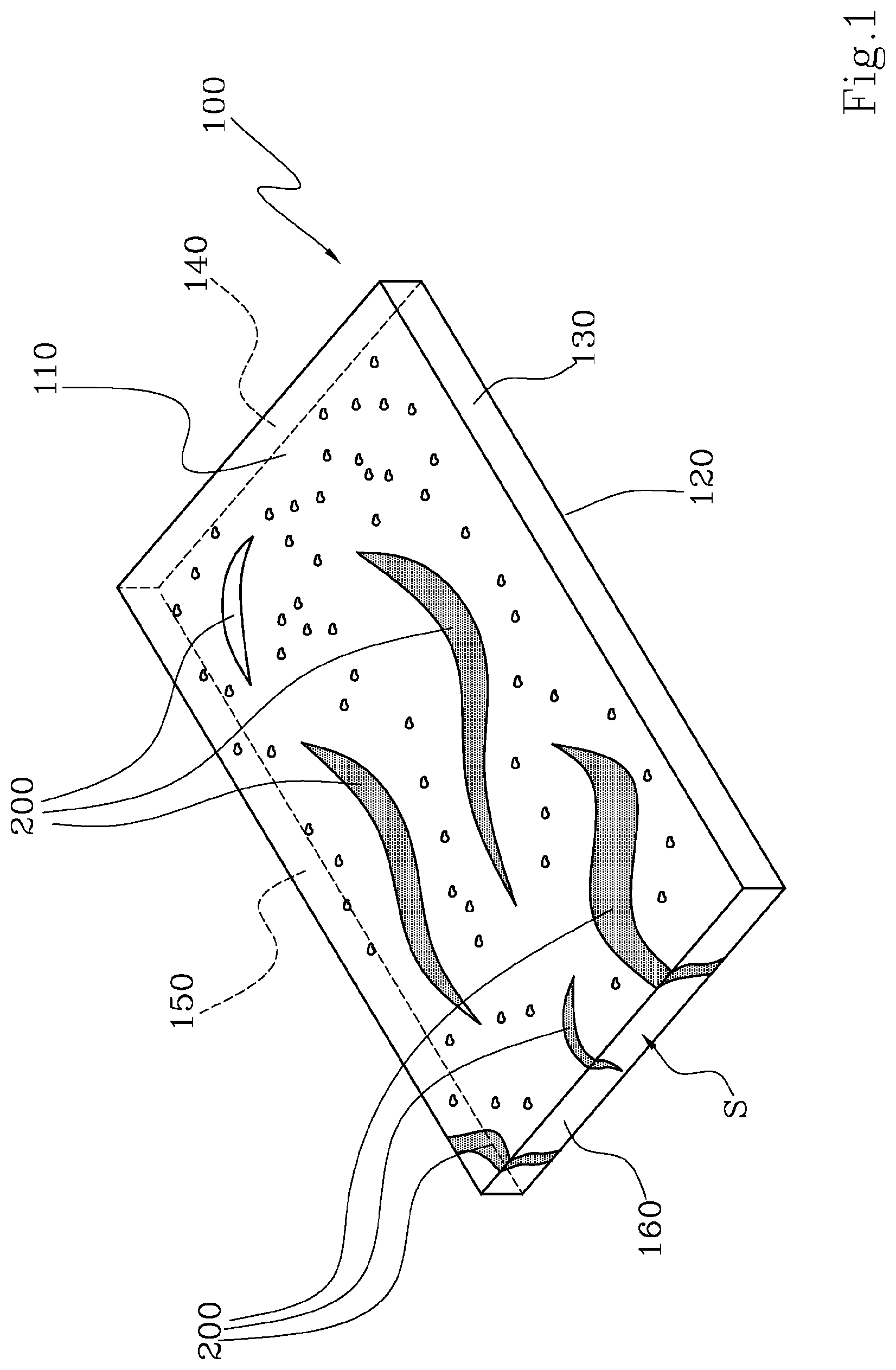 Patent US12304107 — Method for realising a ceramic slab — Figure 1