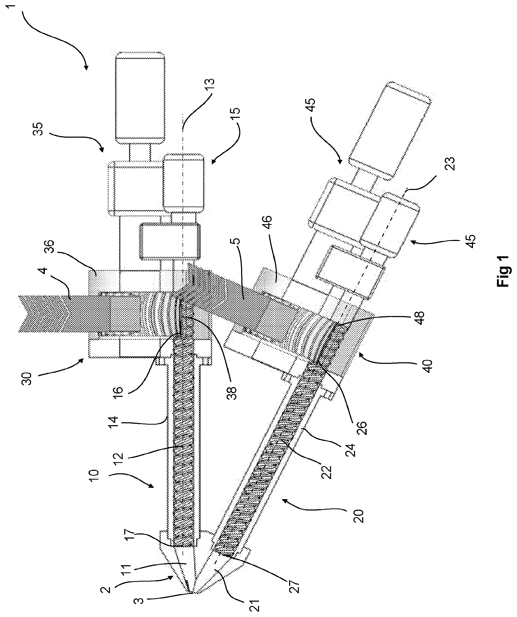 Patent US12304112 — Installation and method for coextrusion — Figure 1