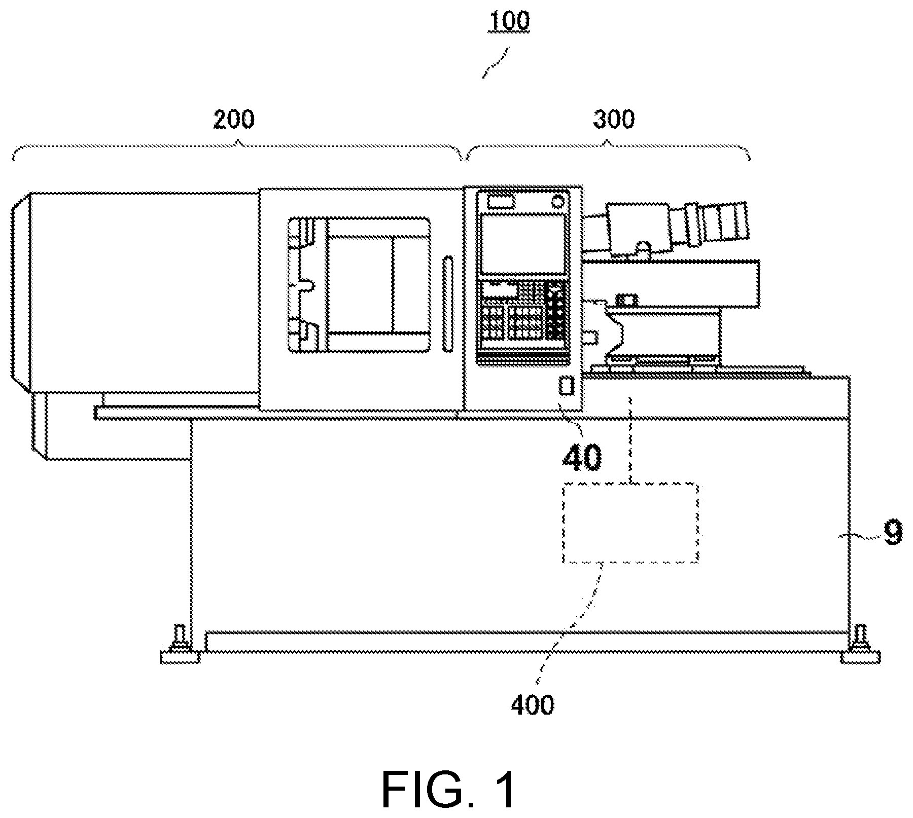 Patent US12304127 — Injection molding machine and inspection method of injection molding machine — Figure 1
