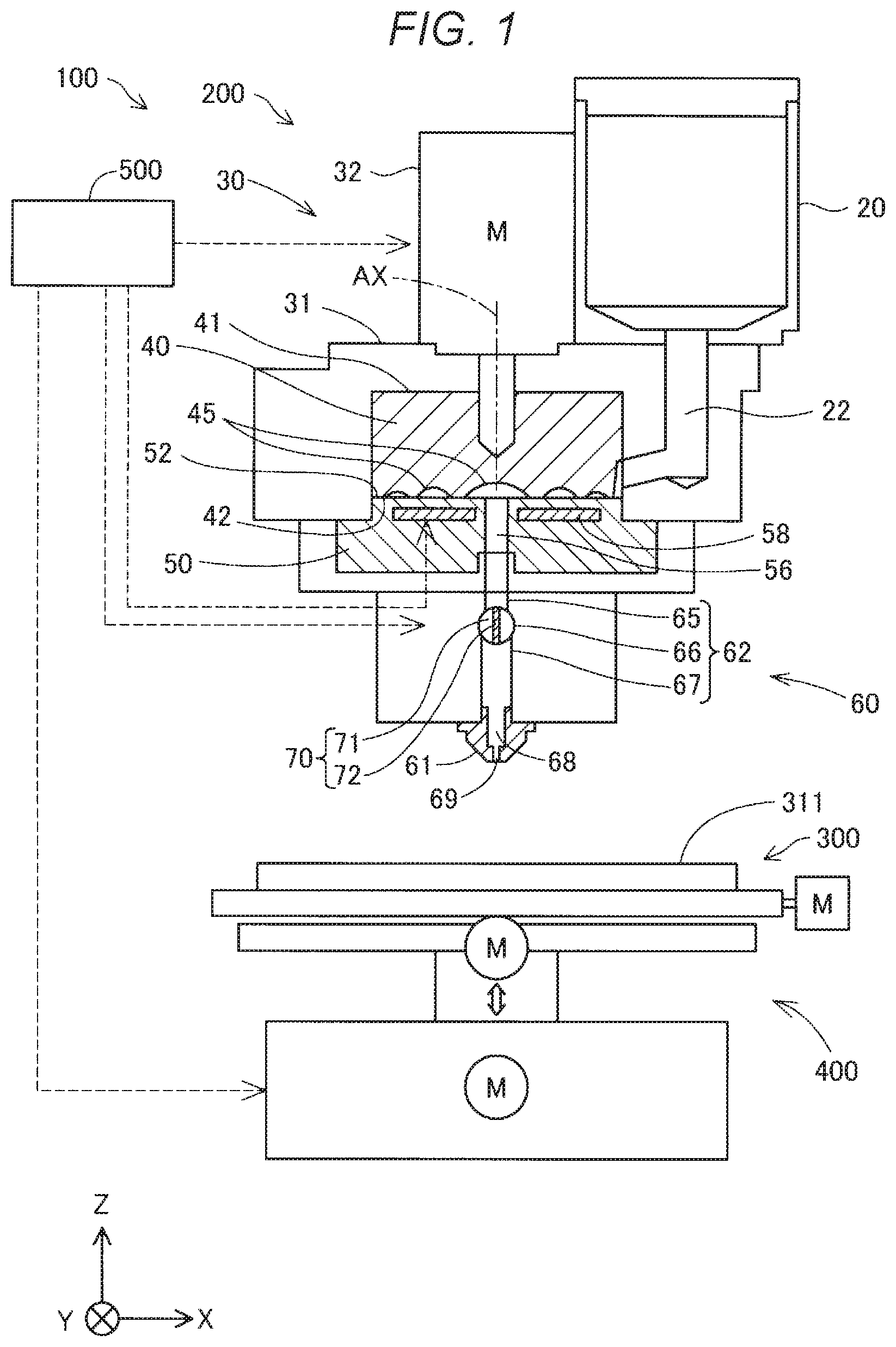 Patent US12304137 — Three-dimensional shaped article manufacturing method and data processing device — Figure 1