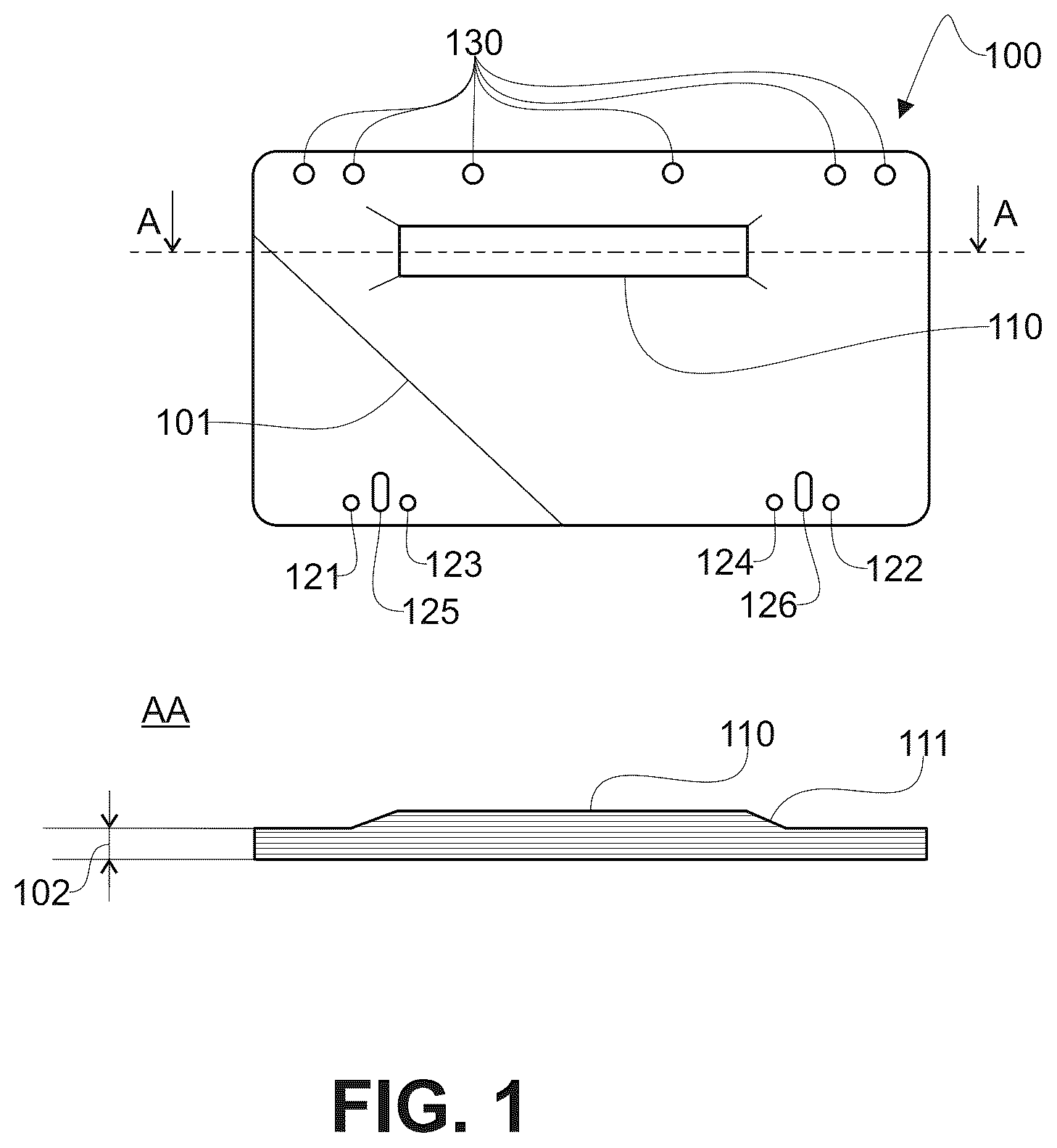 Patent US12304163 — System for stamping a thick thermoplastic composite blank — Figure 1