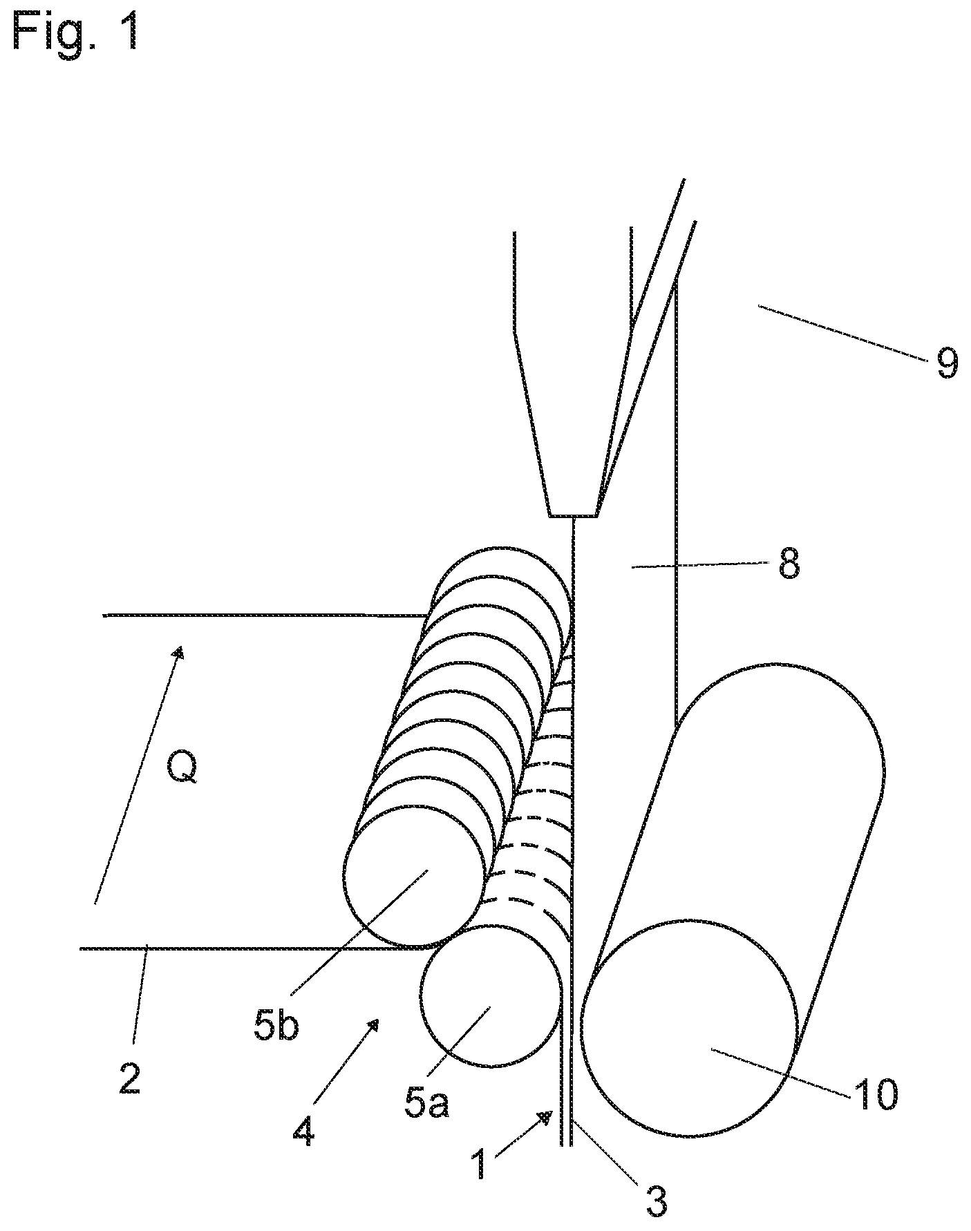 Patent US12304187 Figure 1 – Method for producing an elastic laminate, and laminate obtainable according to said method