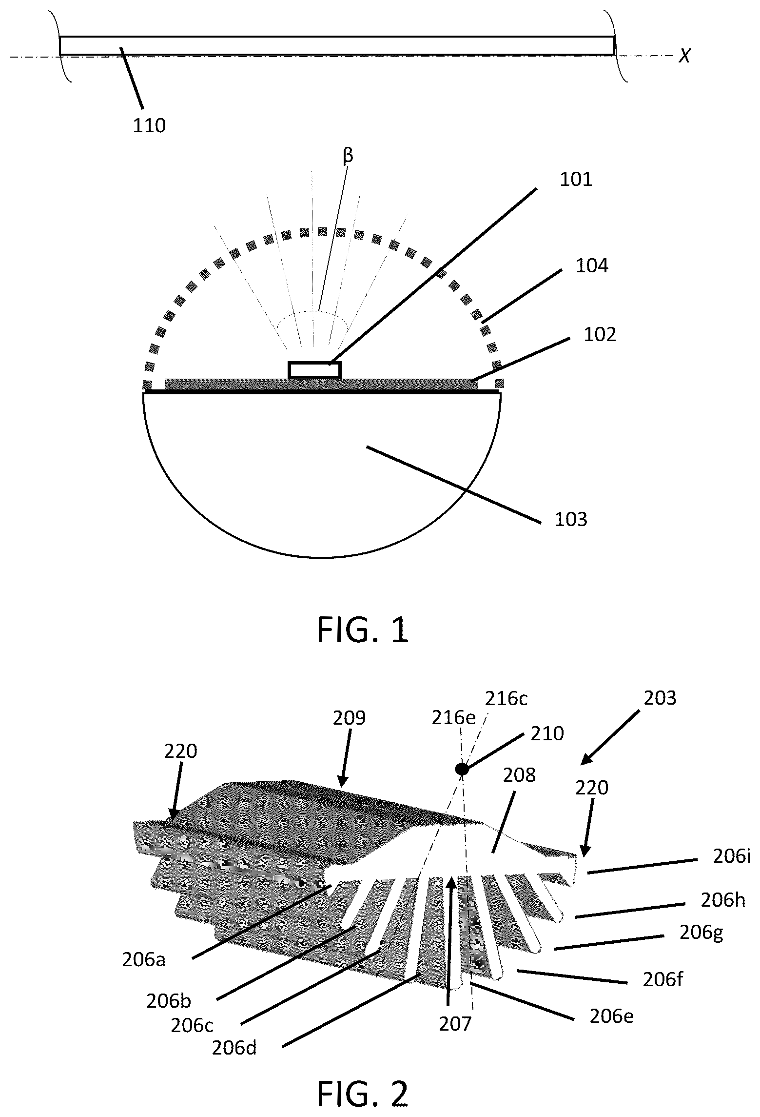 Patent US12304190 Figure 1 – UV LED radiation sources for use in photopolymer exposure