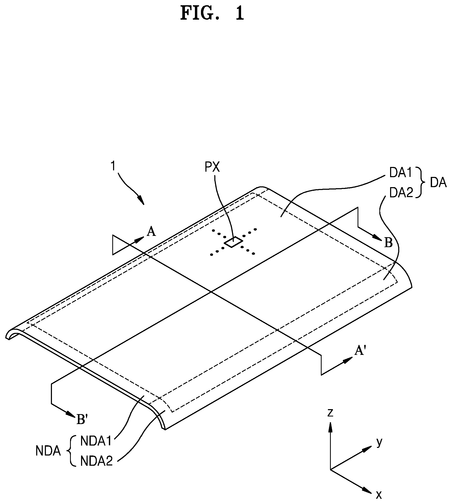 Patent US12304191 — Cover window and method of manufacturing the same — Figure 1
