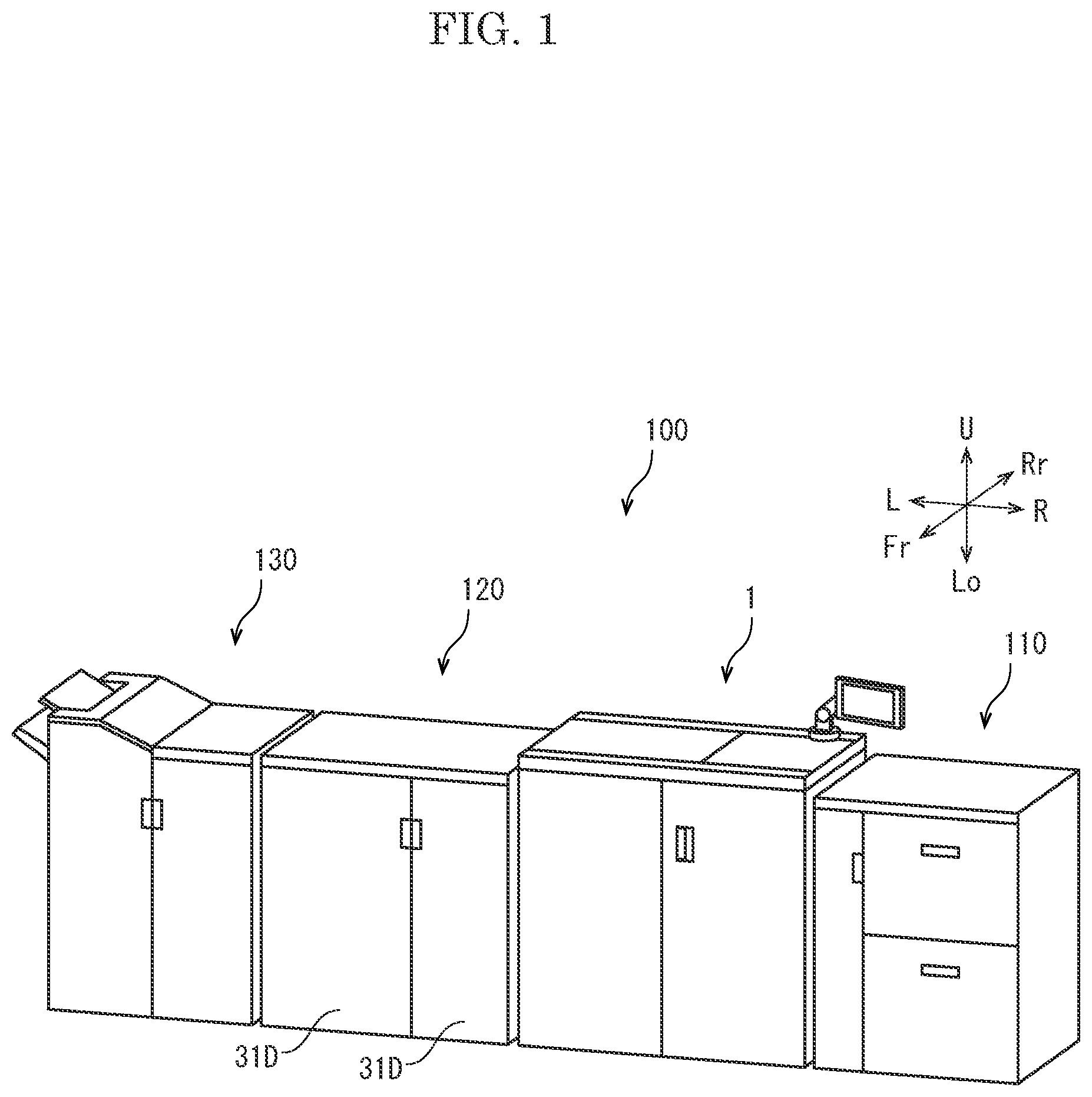 Patent US12304193 — Drying device and image forming system — Figure 1