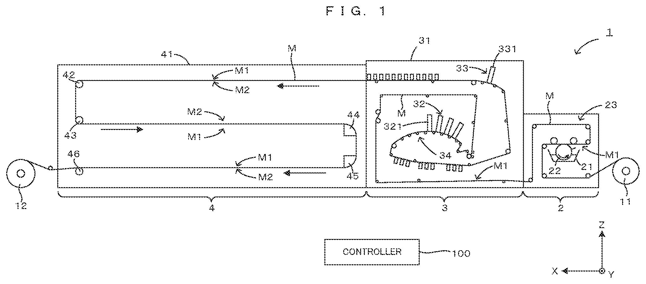 Patent US12304226 — Head unit position adjustment method — Figure 1