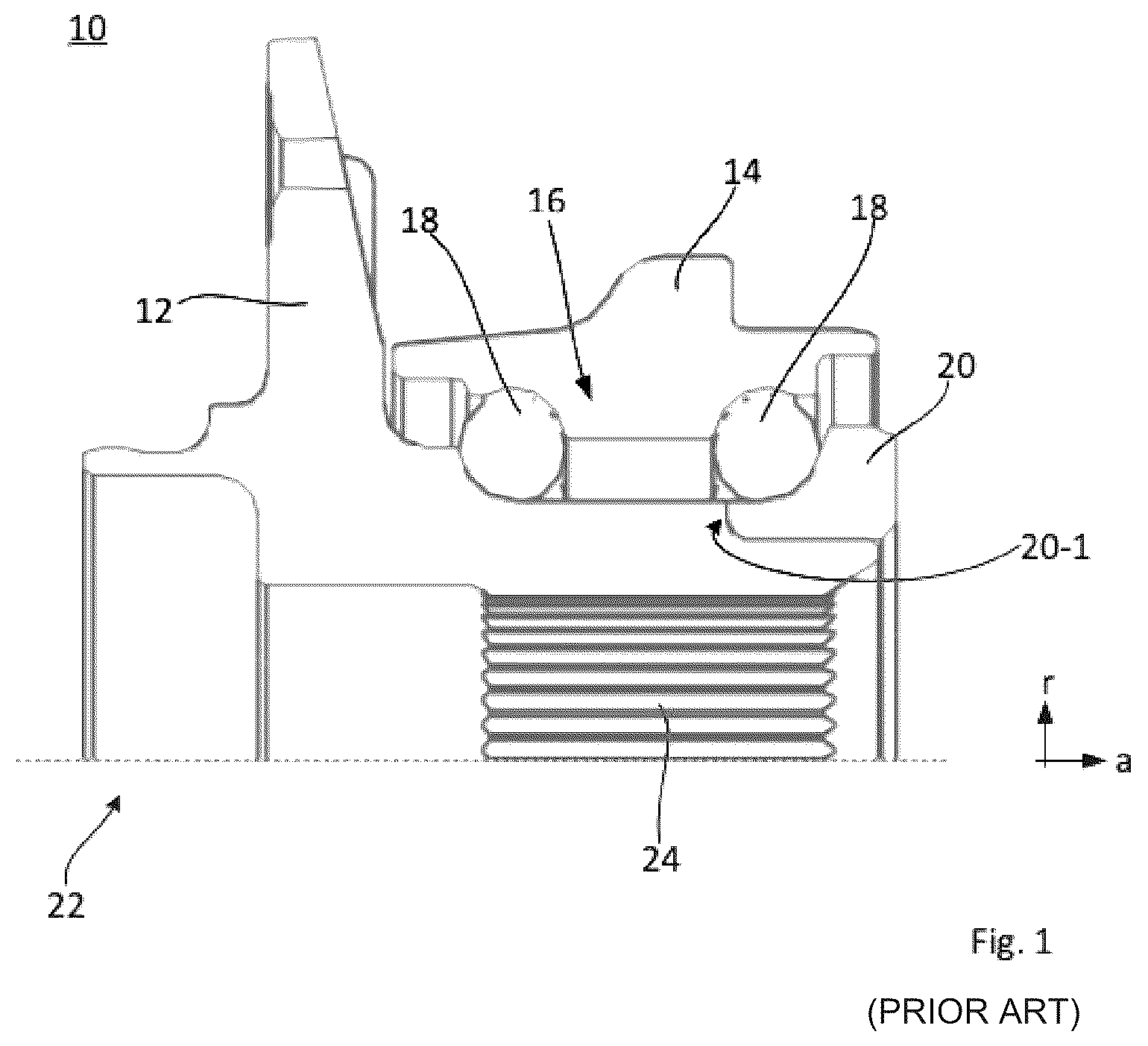 Patent US12304237 — Wheel bearing unit for a motor vehicle and motor vehicle — Figure 1