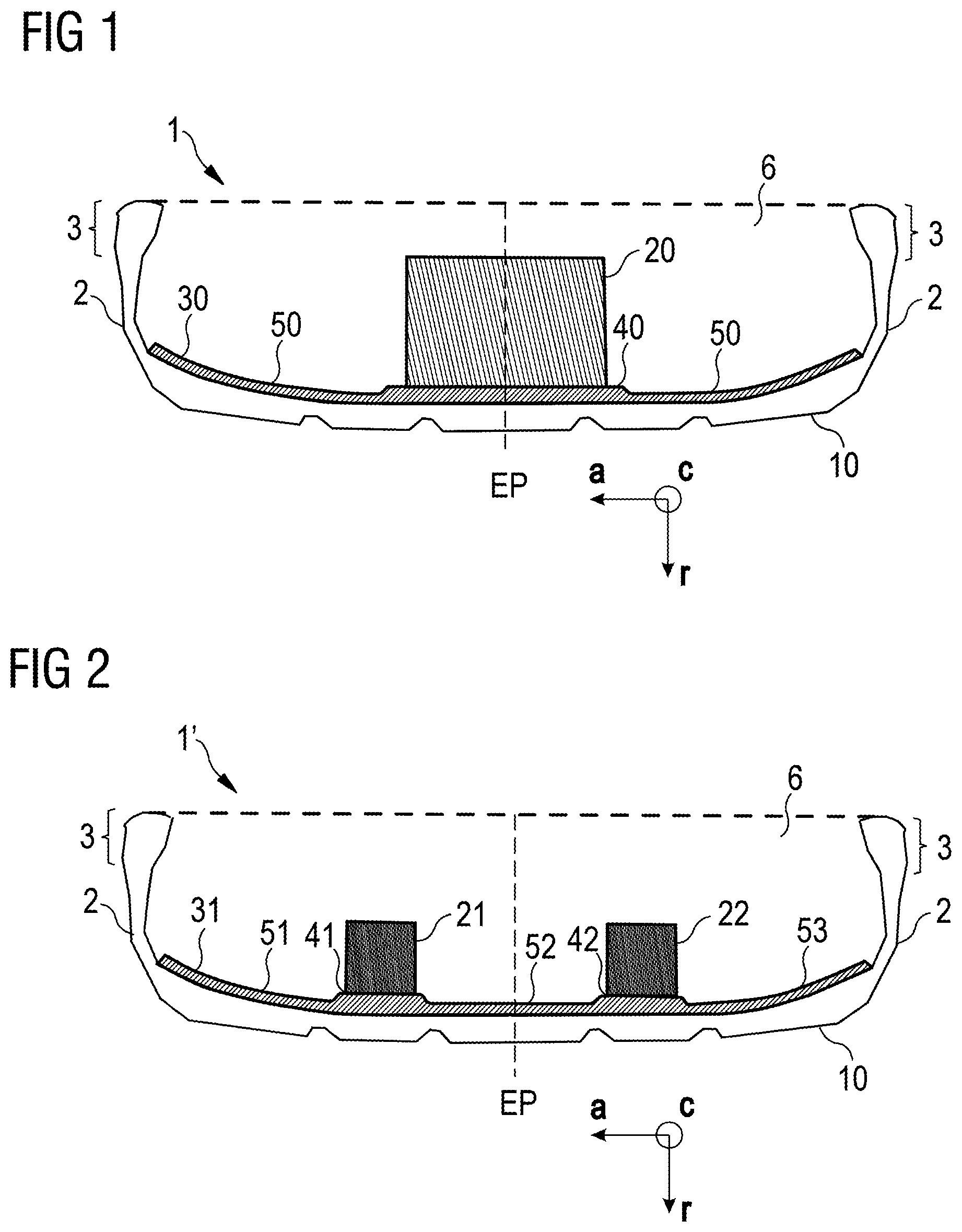 Patent US12304253 — Pneumatic tire — Figure 1
