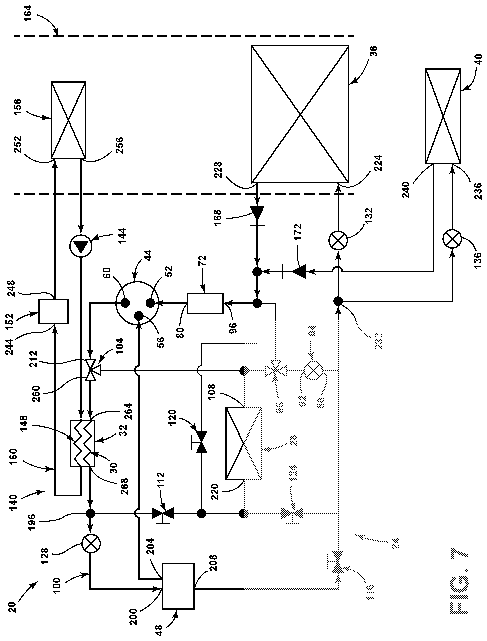 Patent US12304283 Figure 8 – Heat pump for a vehicle