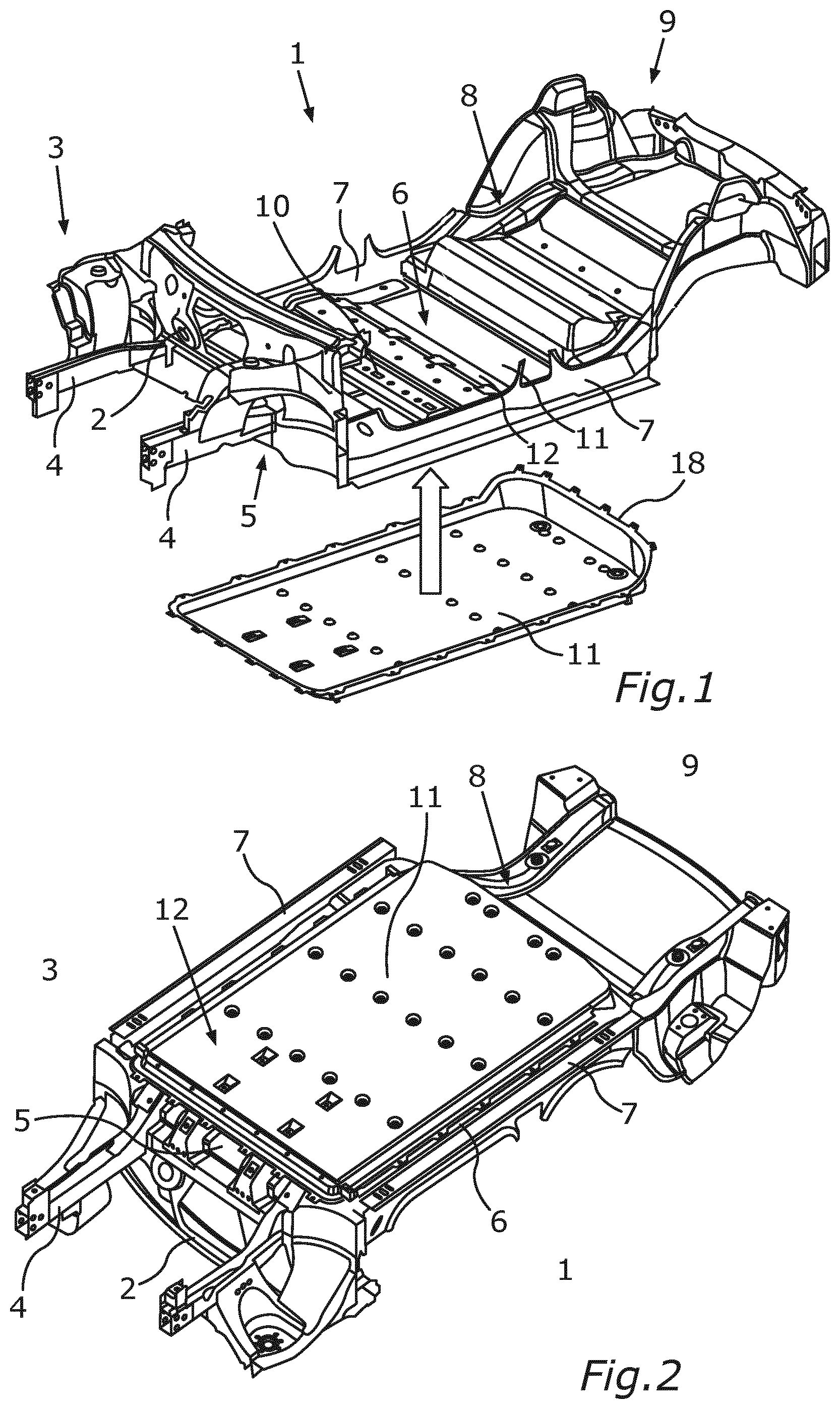 Patent US12304295 — Energy store floor assembly — Figure 1