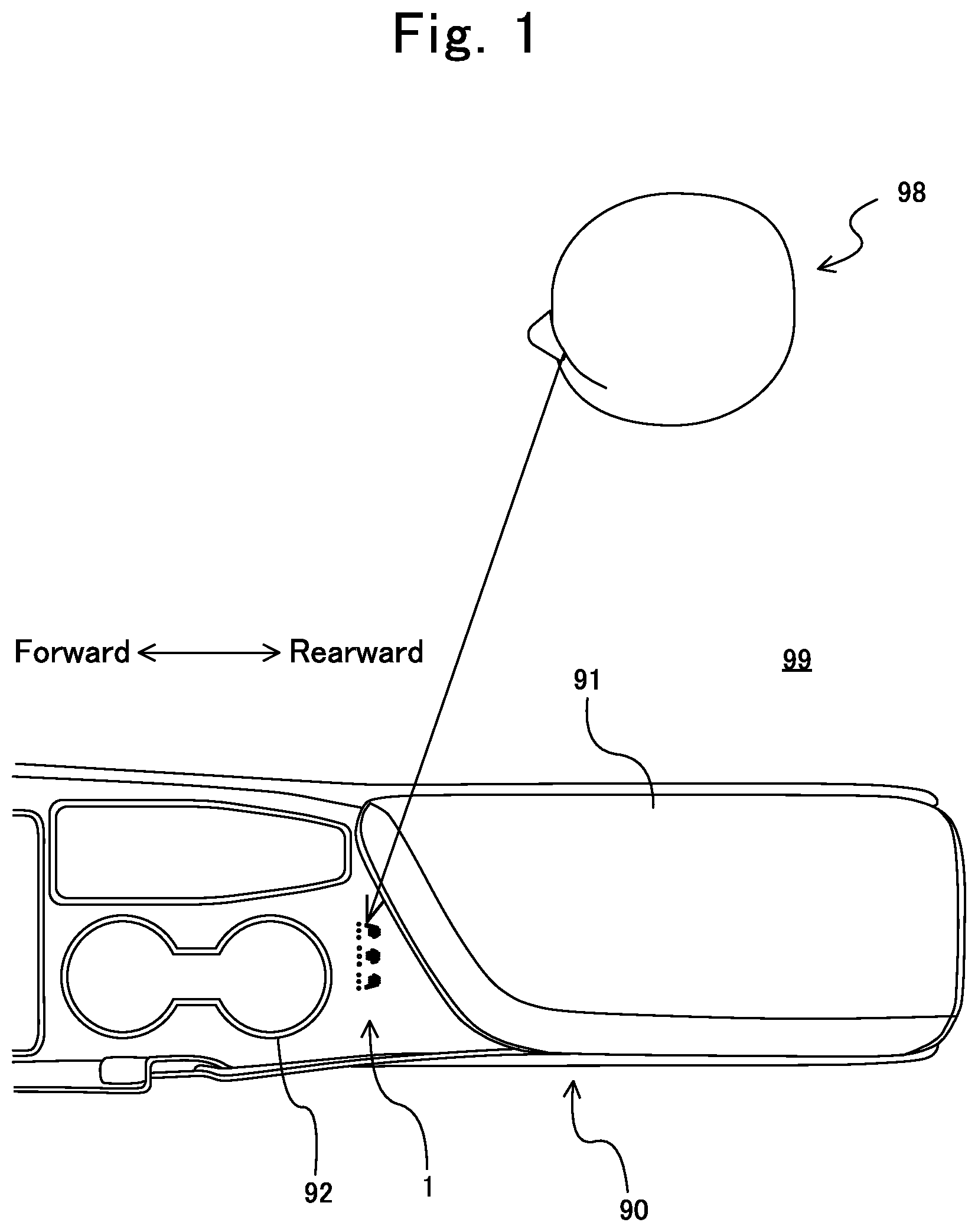 Patent US12304312 Figure 1 – Lighting device and display panel