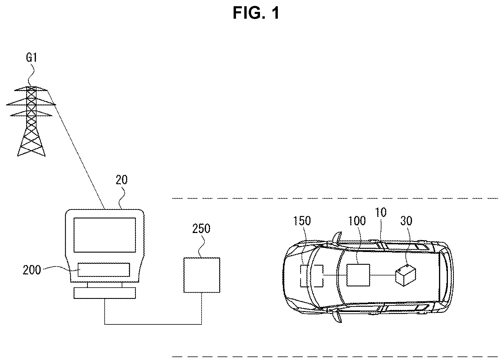 Patent US12304340 — Distance estimation method for fine positioning for electric vehicle wireless power transfer, and distance estimation apparatus using same — Figure 1